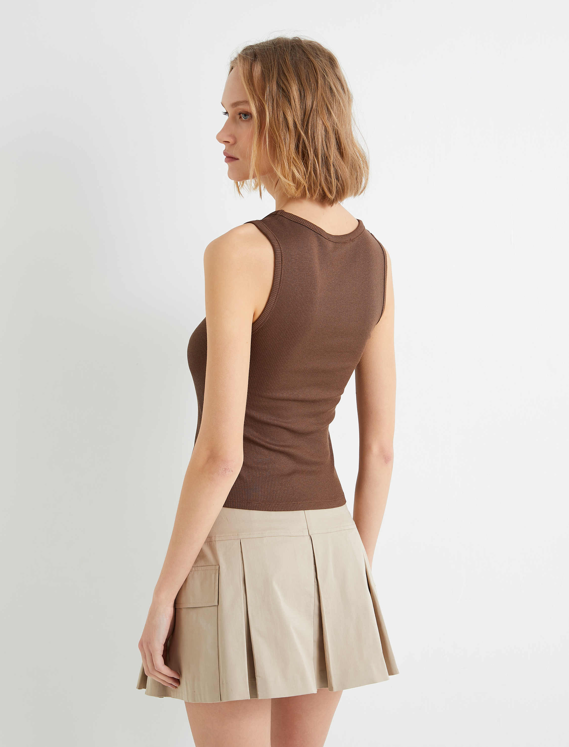   Fitilli Atlet U Yaka Askılı