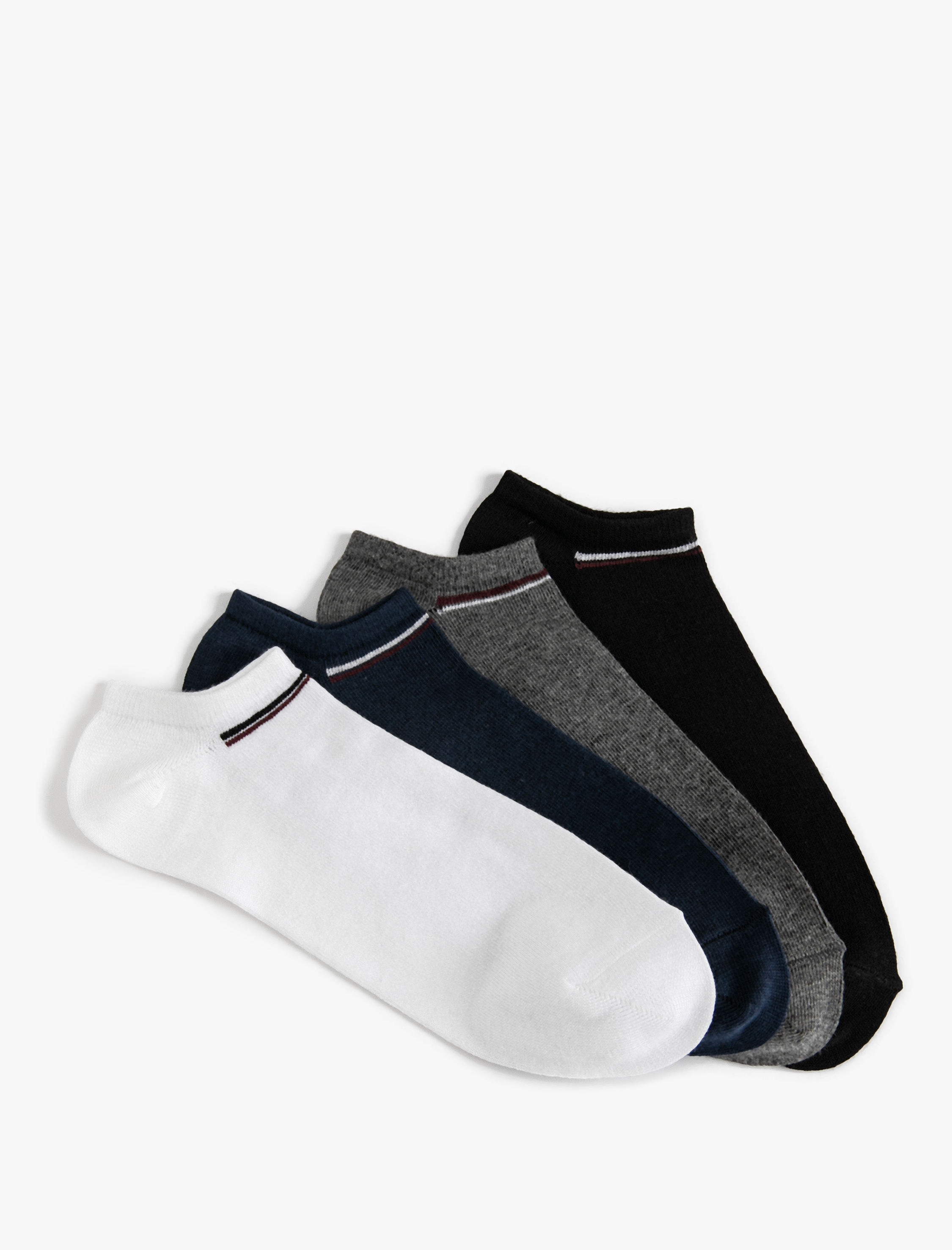  Erkek Spor Çorap Seti 4'lü Çok Renkli