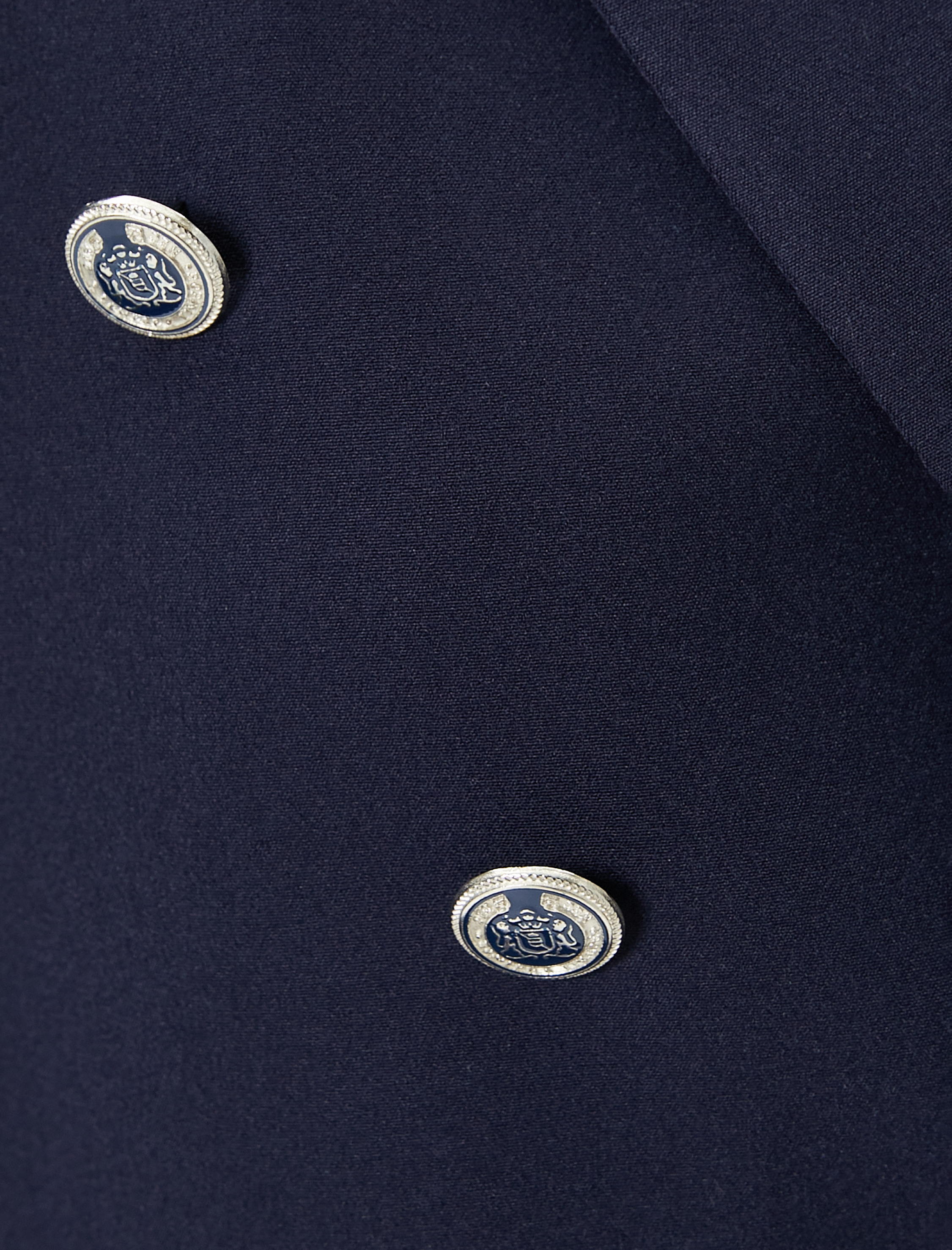   Kısa Blazer Ceket Kruvaze Düğmeli