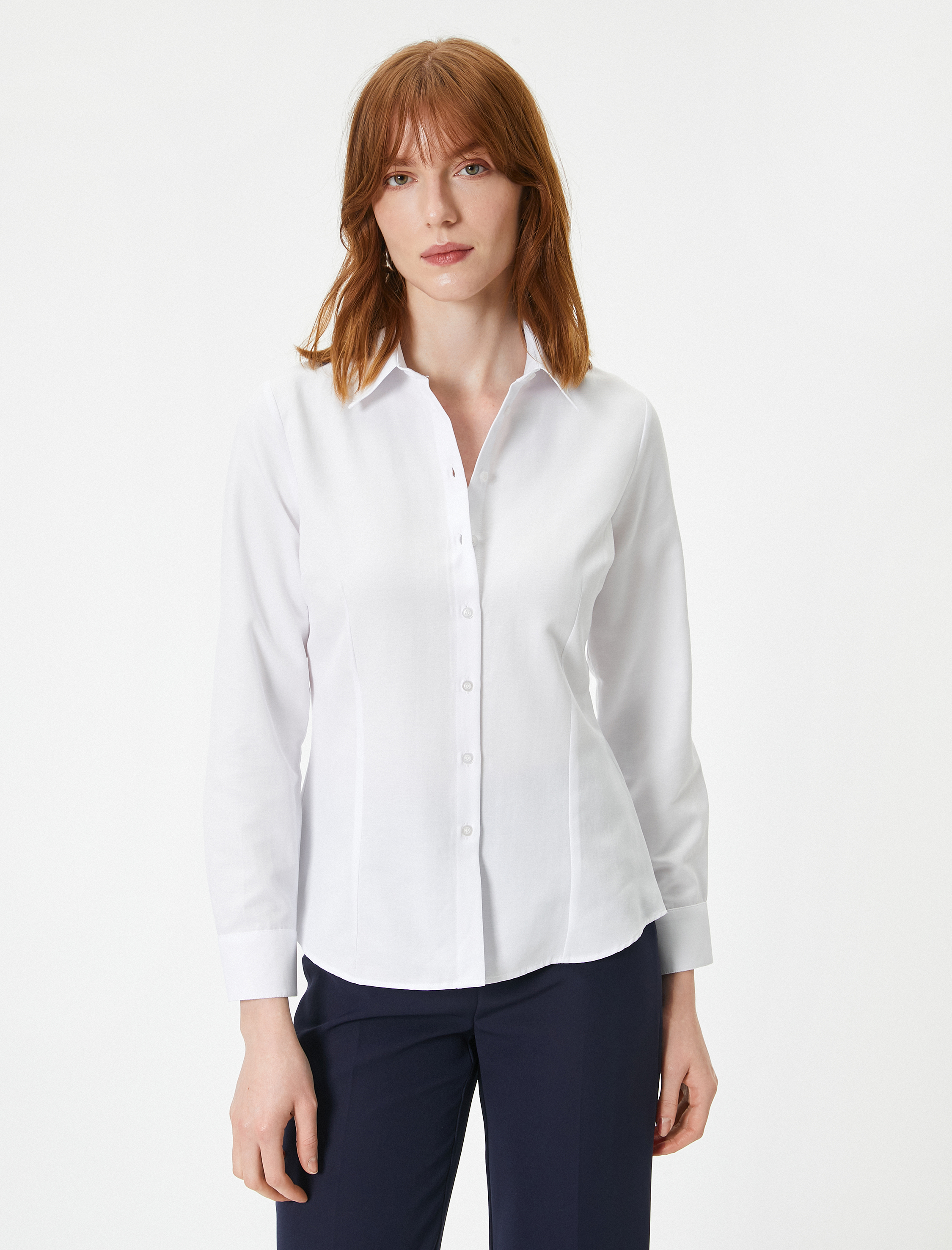   Klasik Gömlek Uzun Kollu Düğmeli Standart Kesim