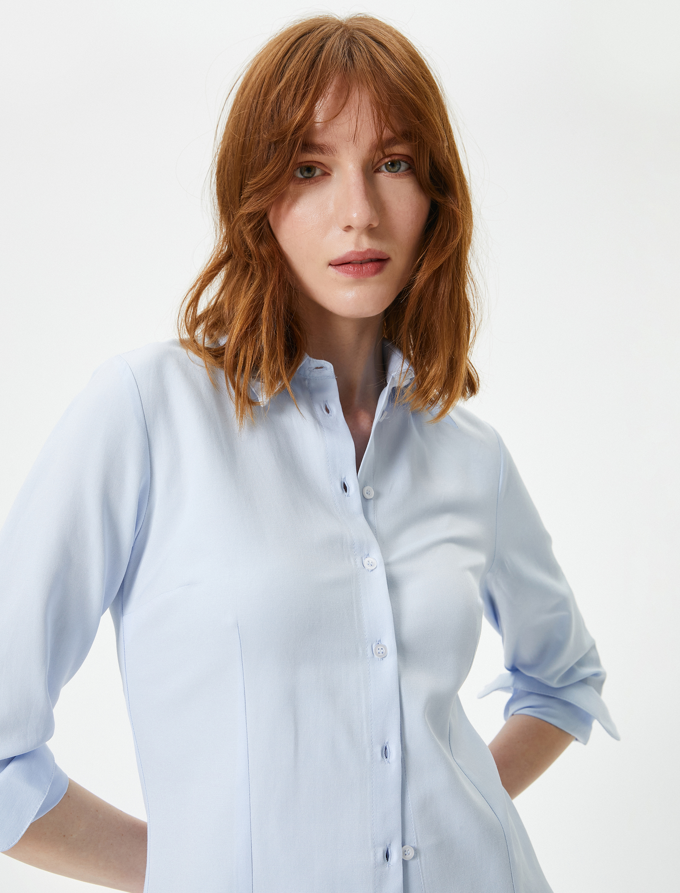   Klasik Gömlek Uzun Kollu Düğmeli Standart Kesim