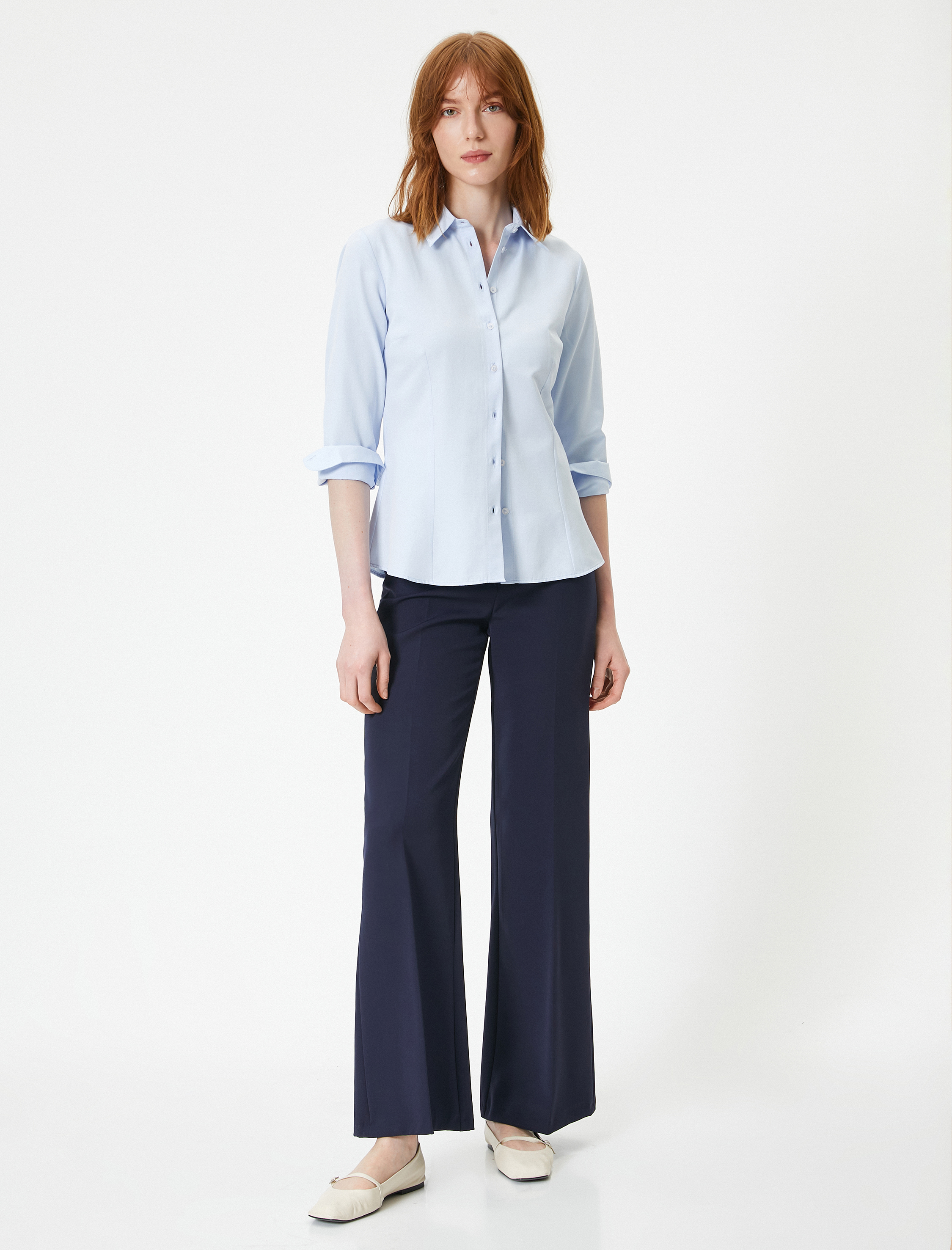   Klasik Gömlek Uzun Kollu Düğmeli Standart Kesim