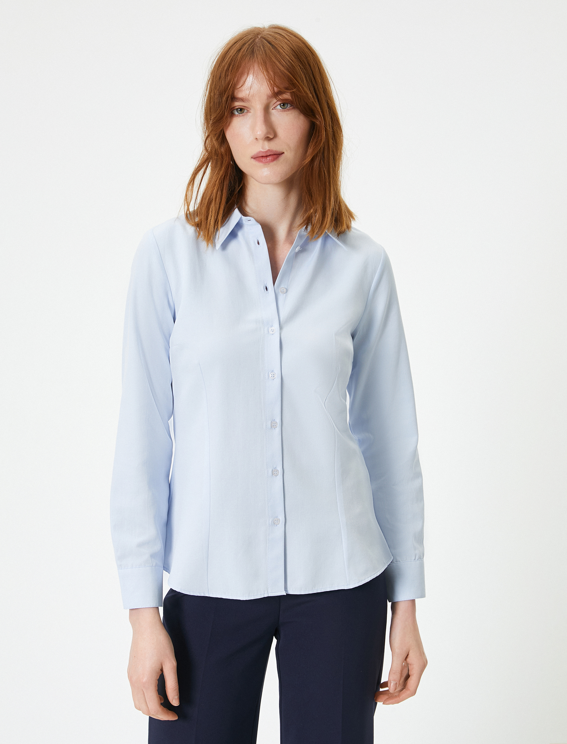   Klasik Gömlek Uzun Kollu Düğmeli Standart Kesim