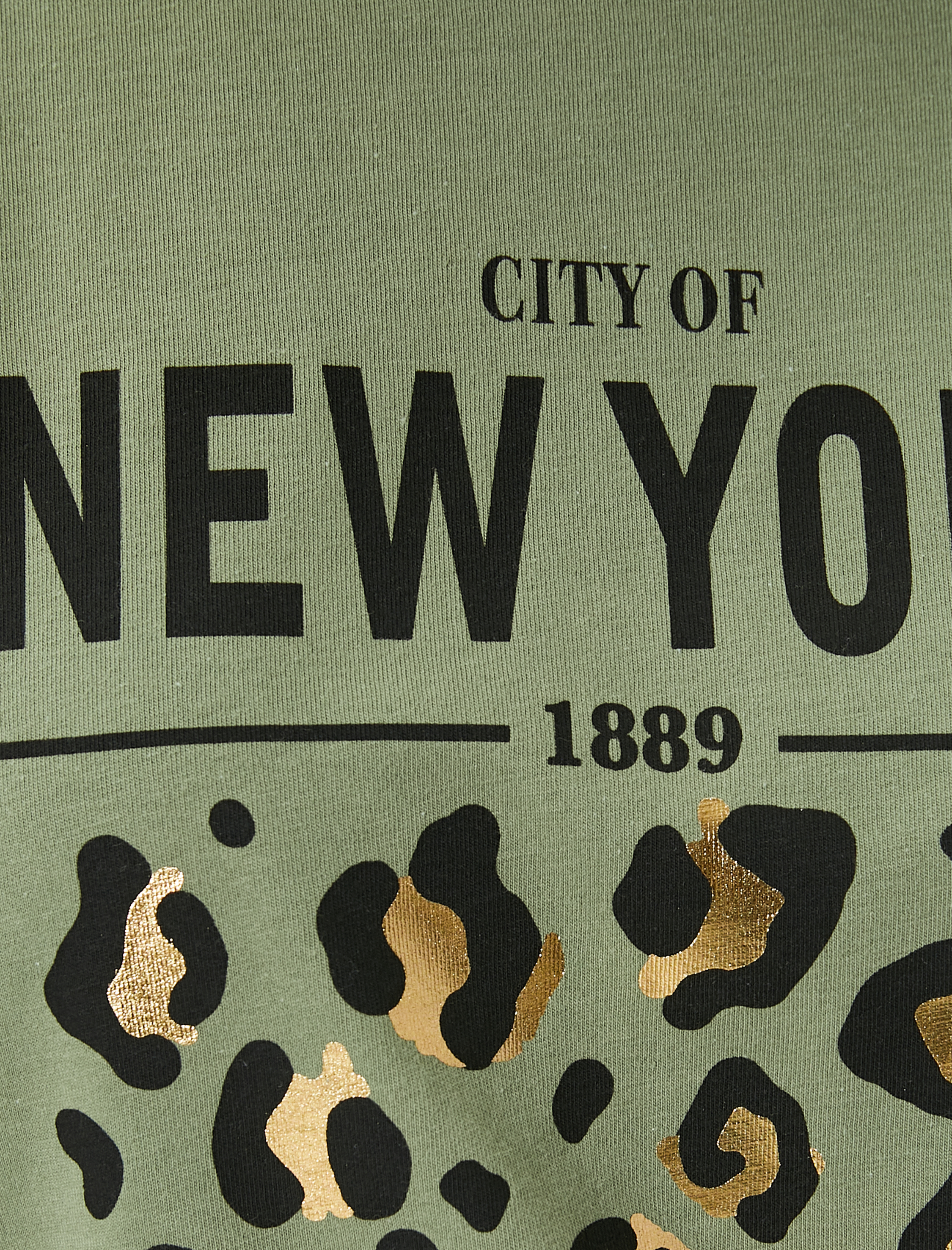   Baskılı Tişört Bisiklet Yaka Kısa Kollu