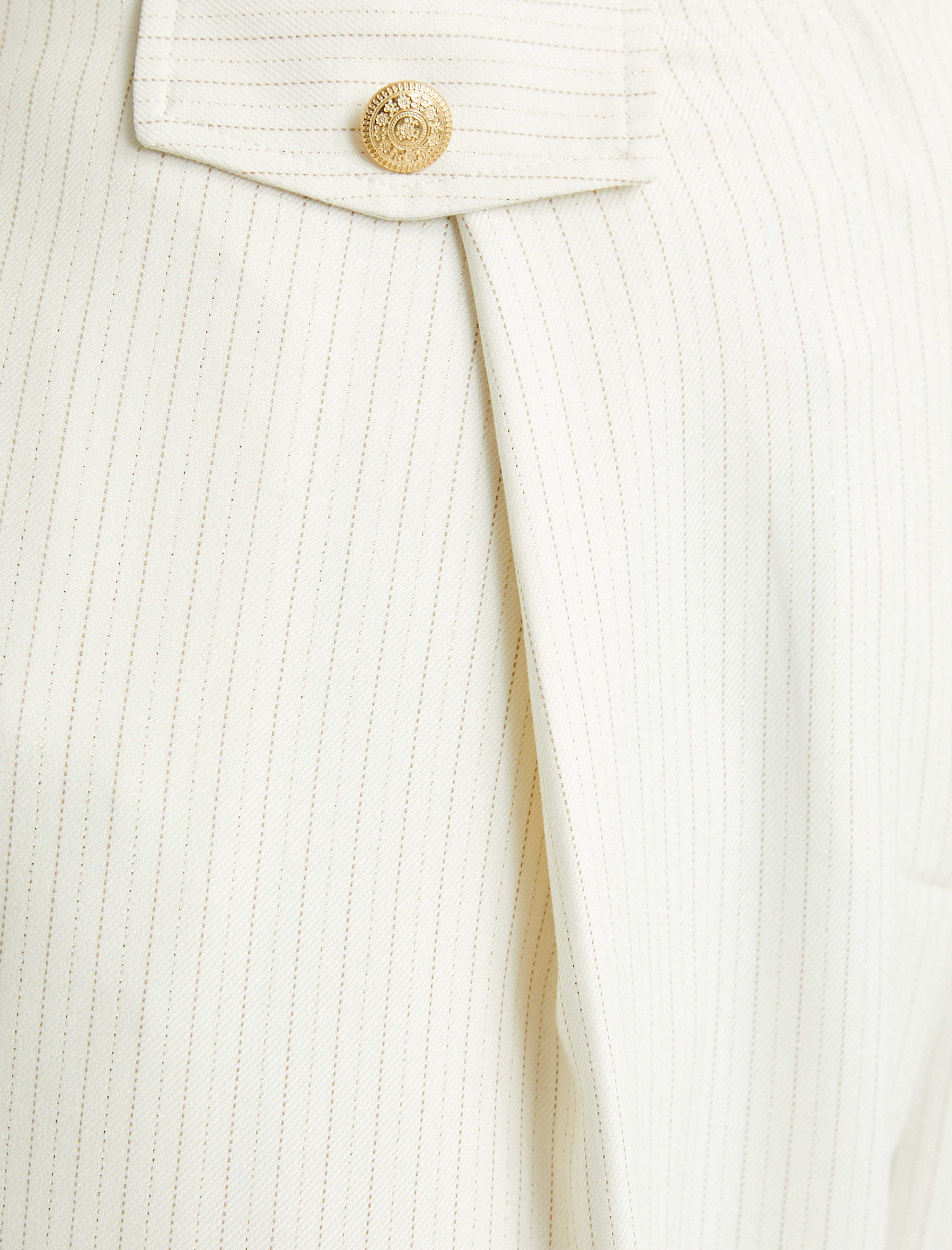   Palazzo Pantolon Bol Paça Yüksek Bel Kapaklı Cepli