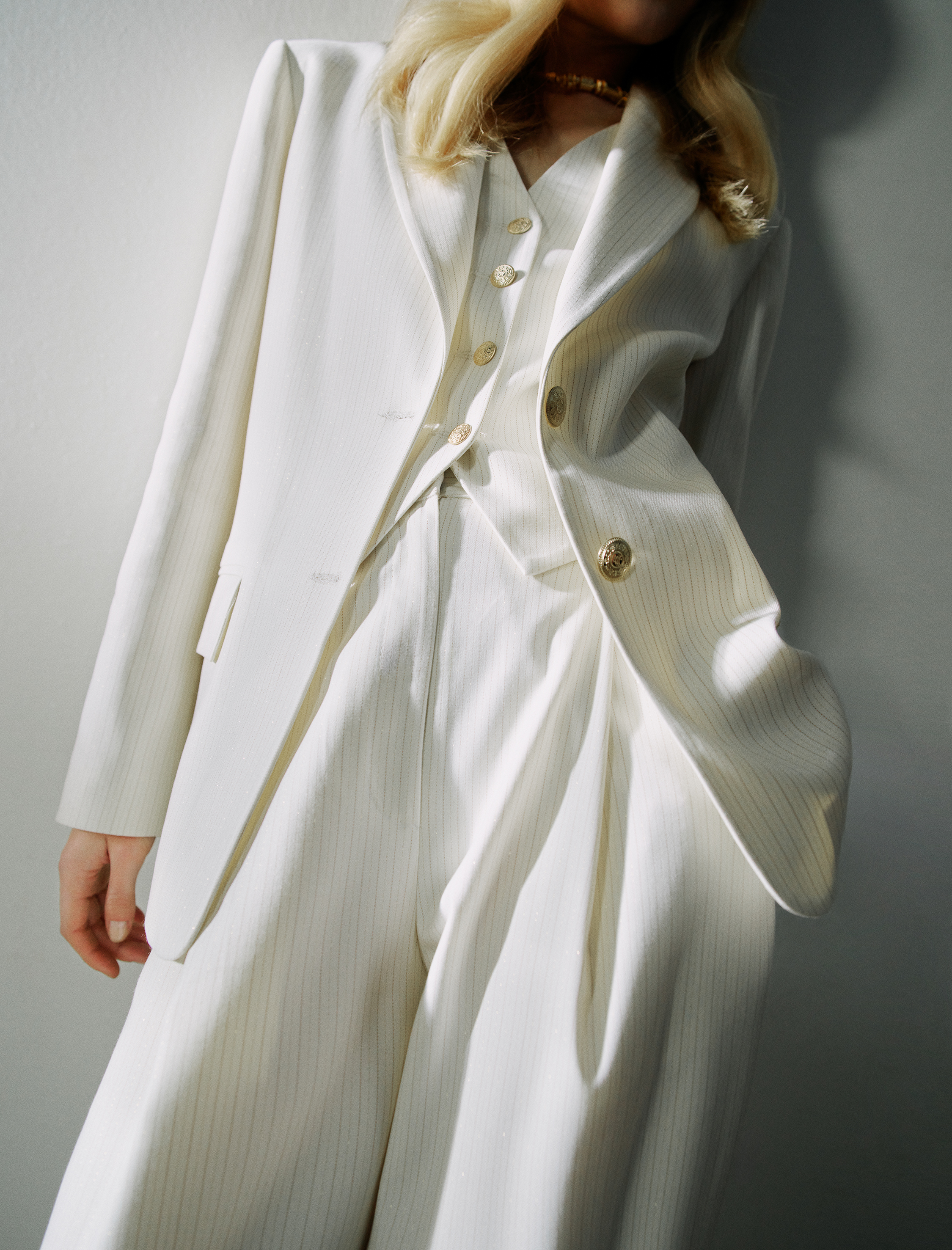   Kruvaze Yelek Düğmeli Fleto Cepli V Yaka