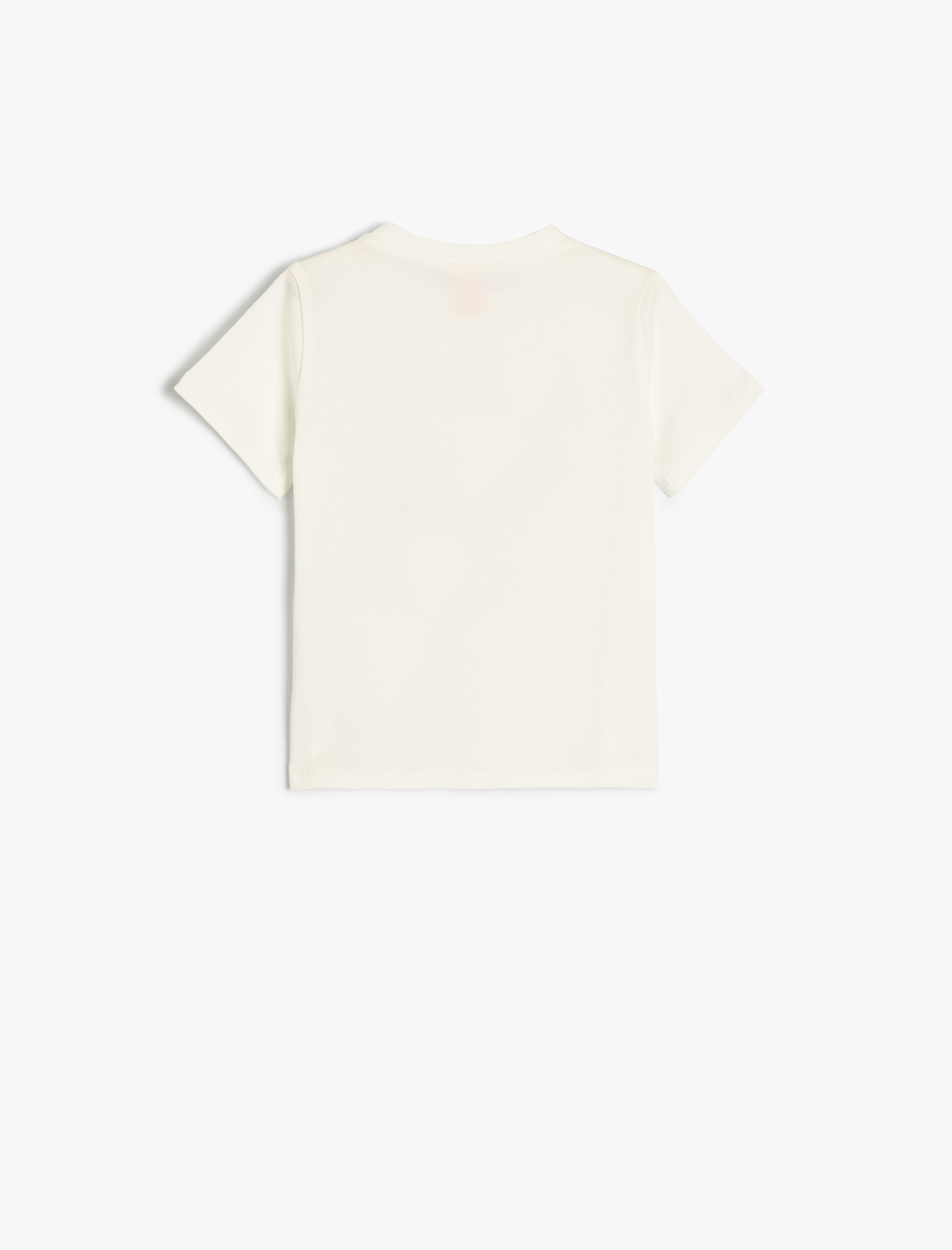  Erkek Bebek Tişört Kısa Kollu Bisiklet Yaka Baskılı