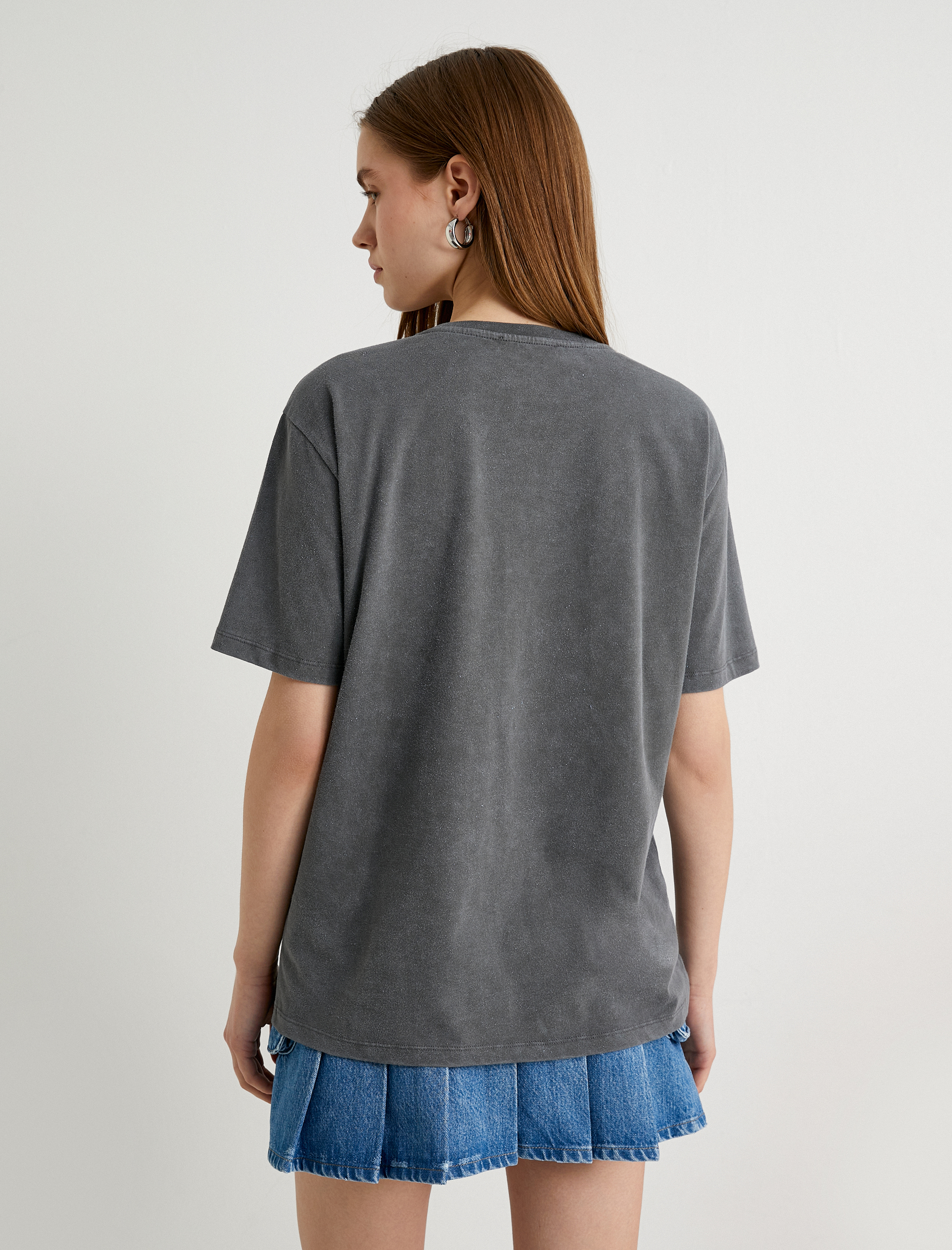   Stitch Tişört Lisanslı Rahat Kalıp Pamuklu