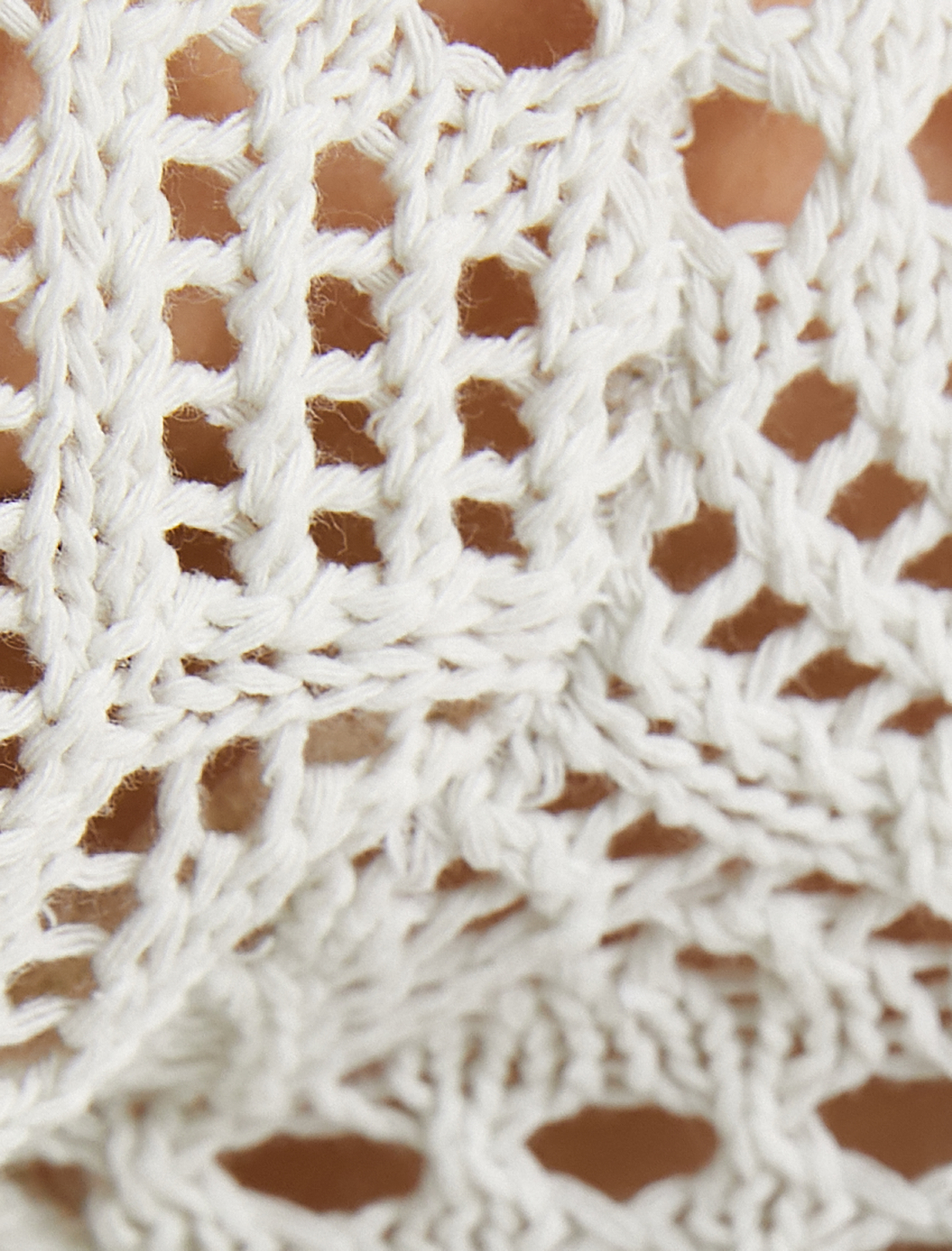   Kroşe Tek Kol Bluz Crop Uzun Kollu