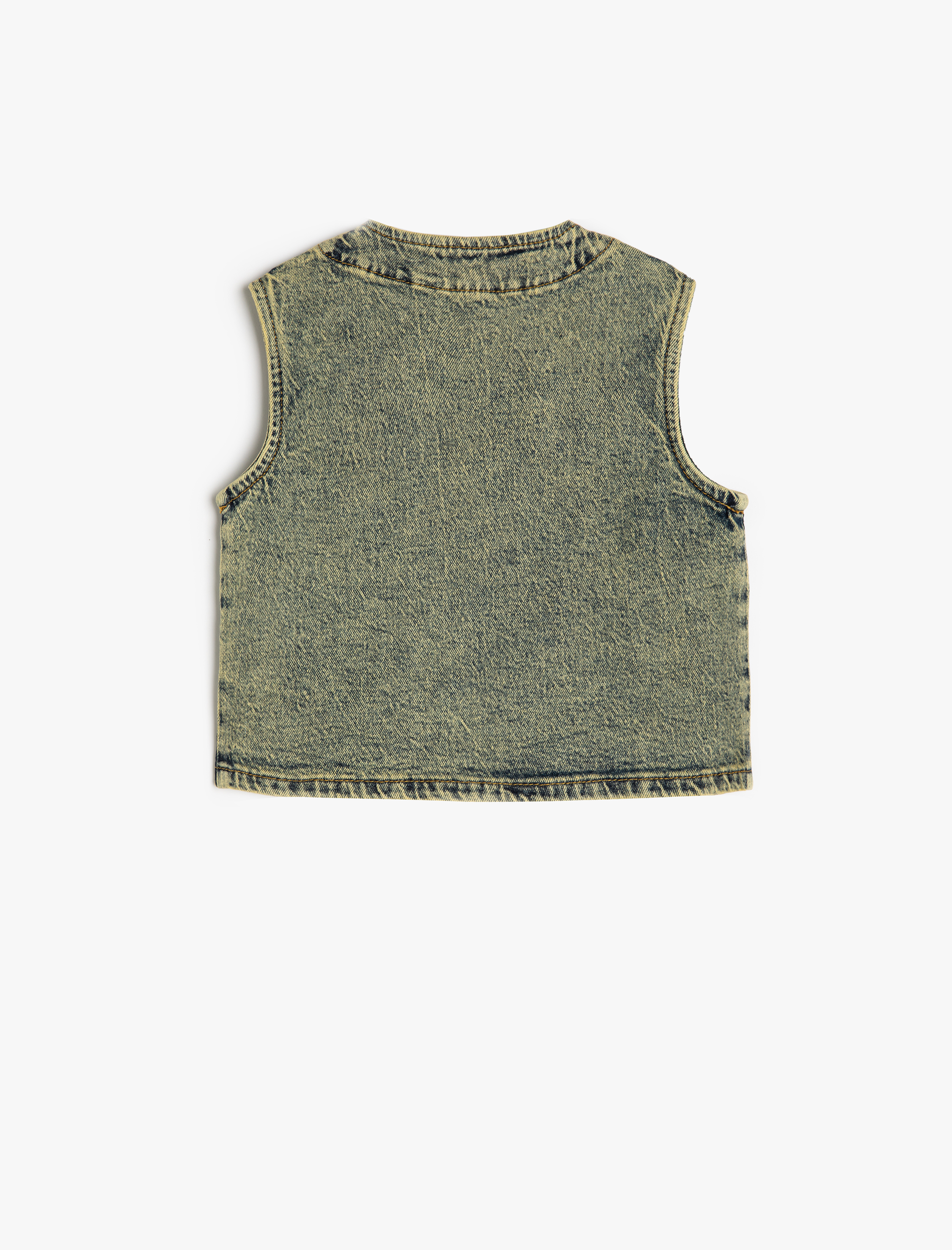  Erkek Bebek Biker Kot Yelek Kolsuz Kapaklı Cepli