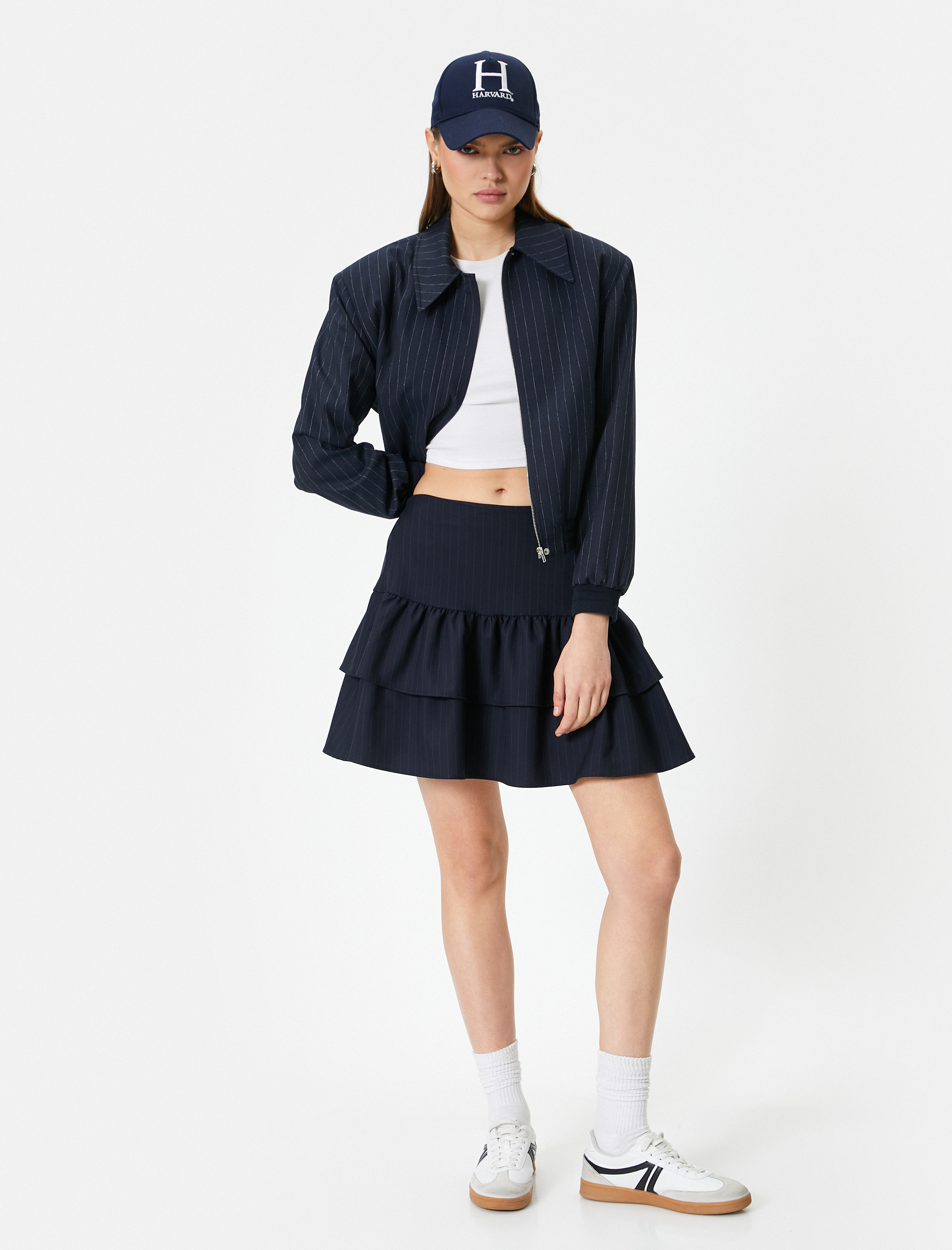   Mini Fırfırlı Etek Katlı Volümlü