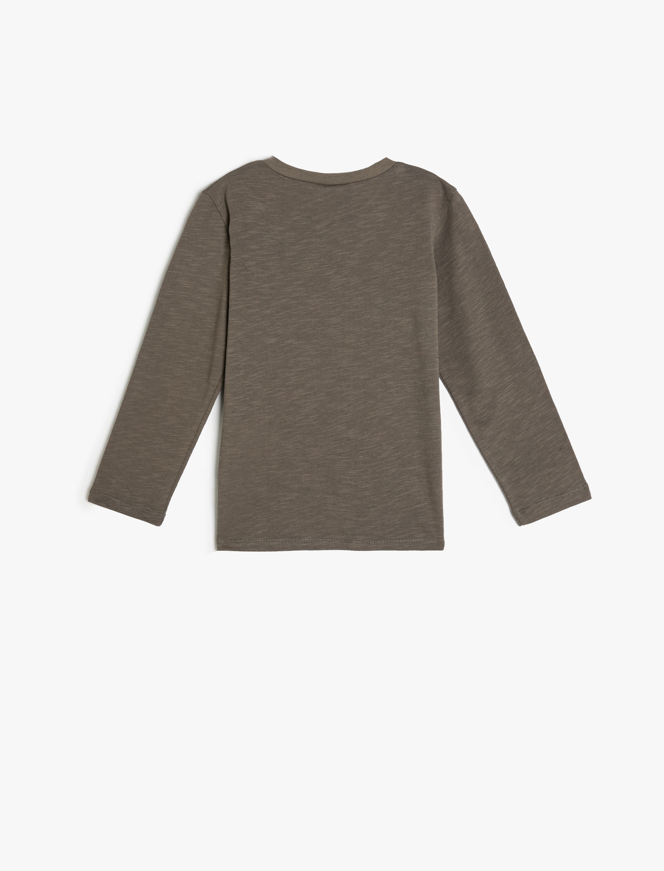  Erkek Bebek Tişört Uzay Temalı Uzun Kollu Bisiklet Yaka Pamuklu