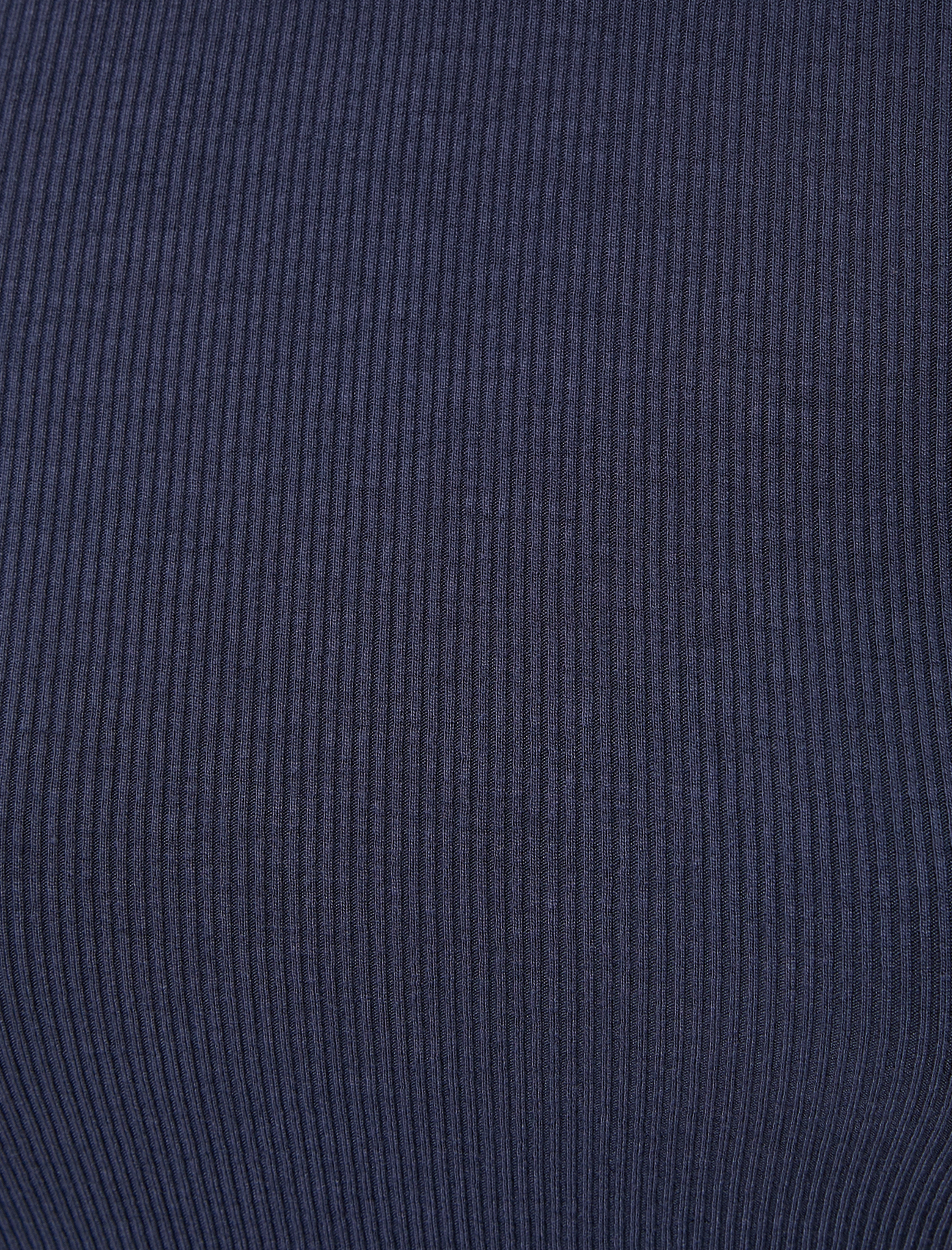   Fitilli Basic Üst Yuvarlak Yaka Viskoz Kumaş Slim Fit