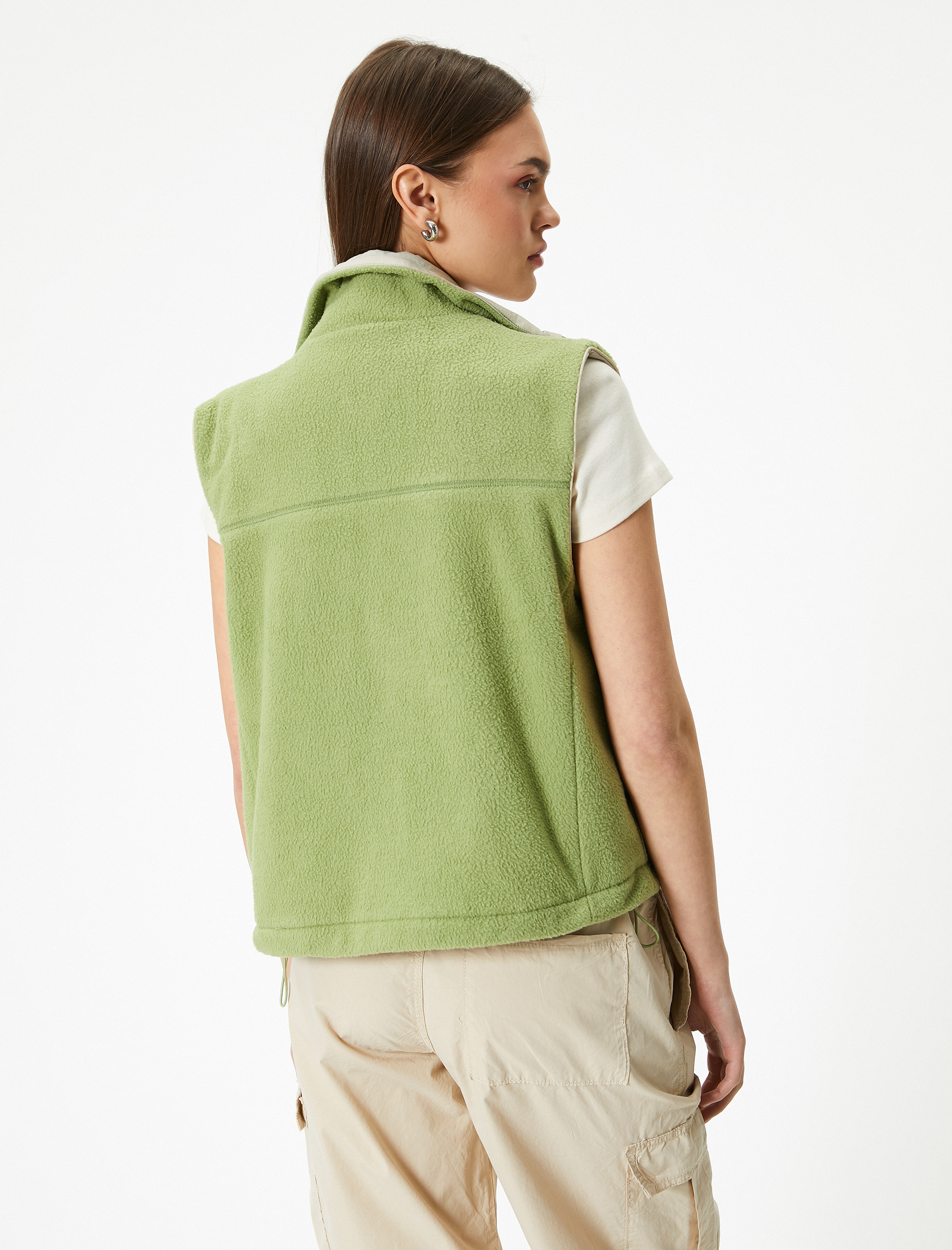   Polar Outdoor Yelek Dik Yaka Cepli