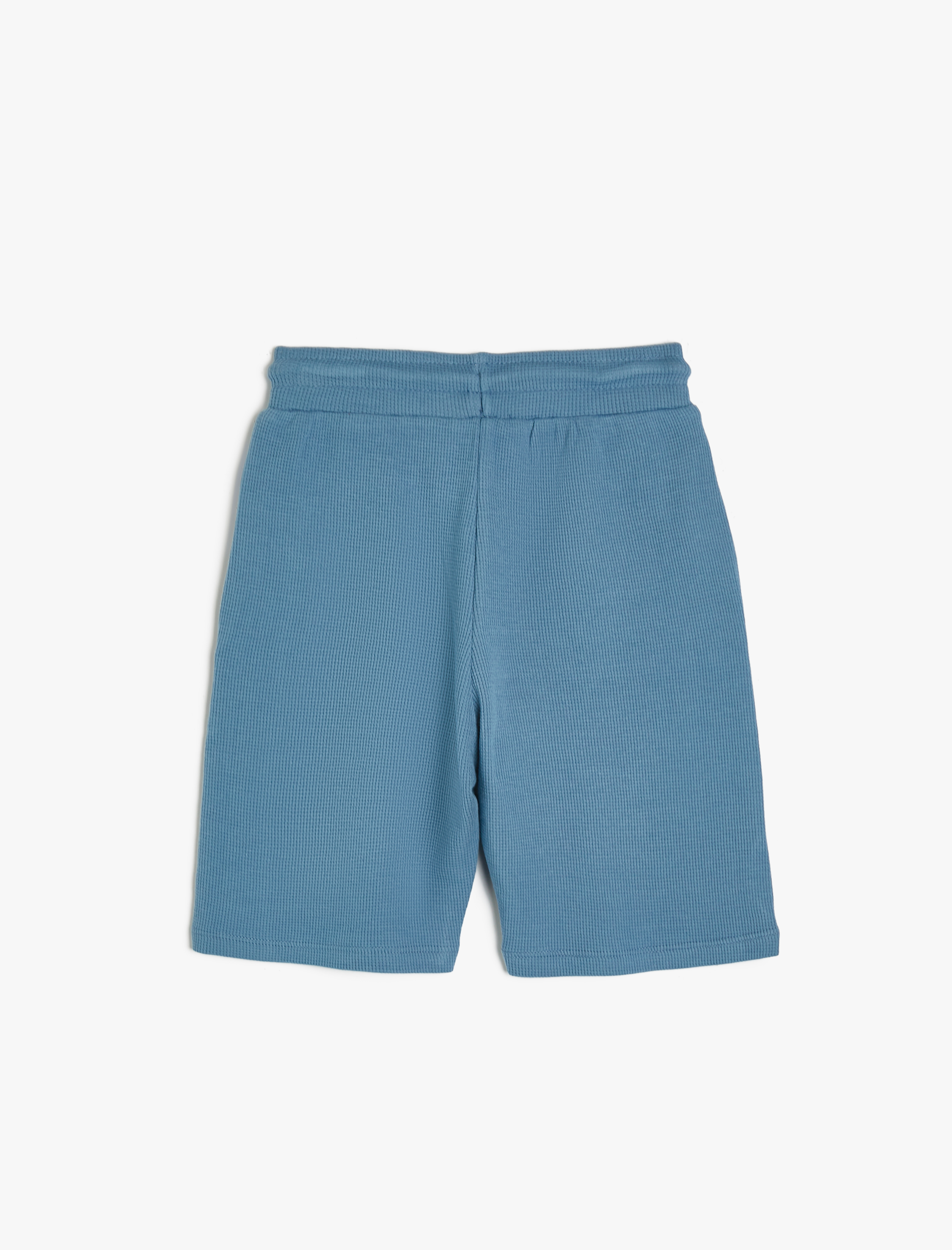  Erkek Çocuk Şort Dokulu Cepli Beli Bağlamalı Pamuklu