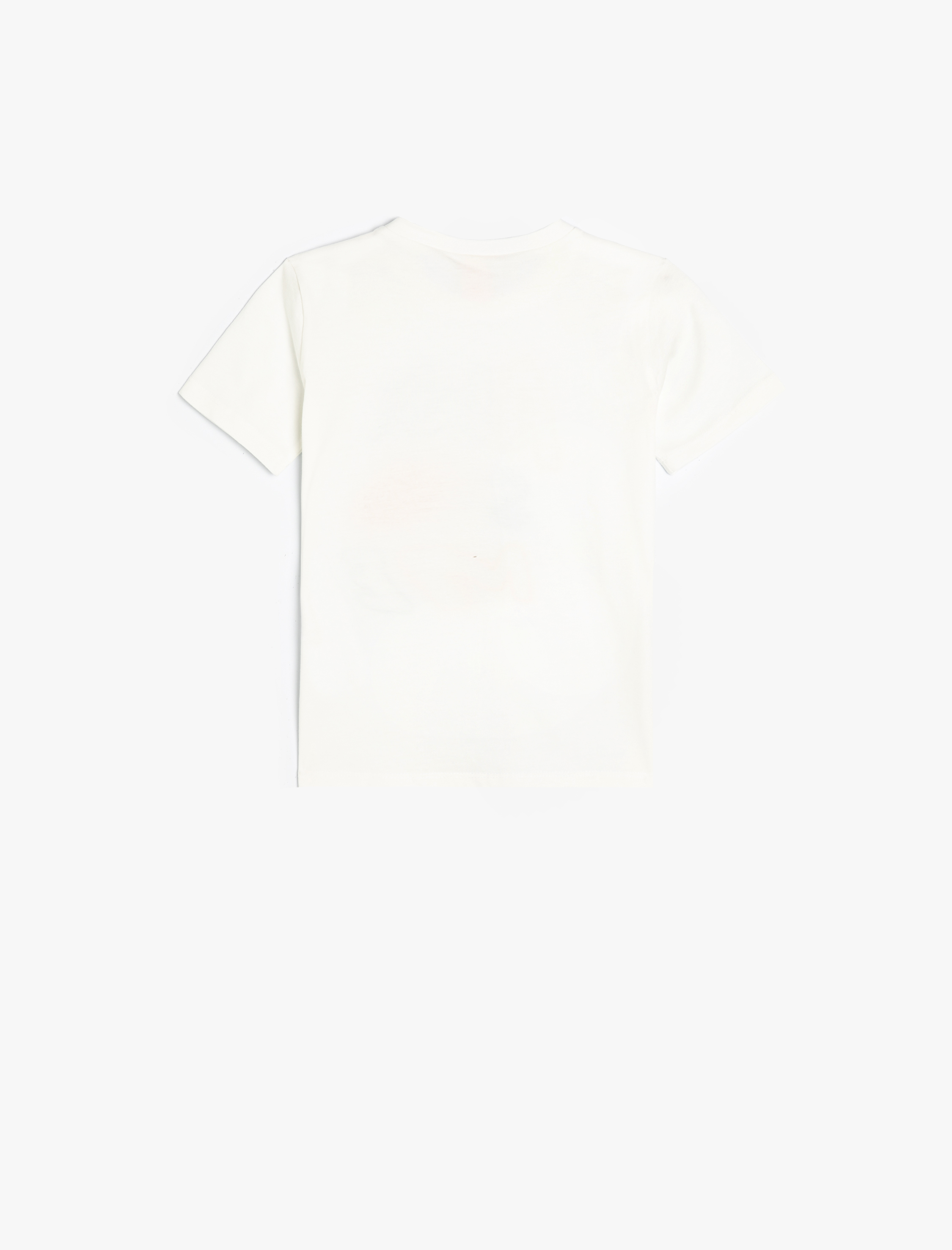  Erkek Bebek Tişört Kısa Kollu Bisiklet Yaka Slogan Baskılı Pamuklu