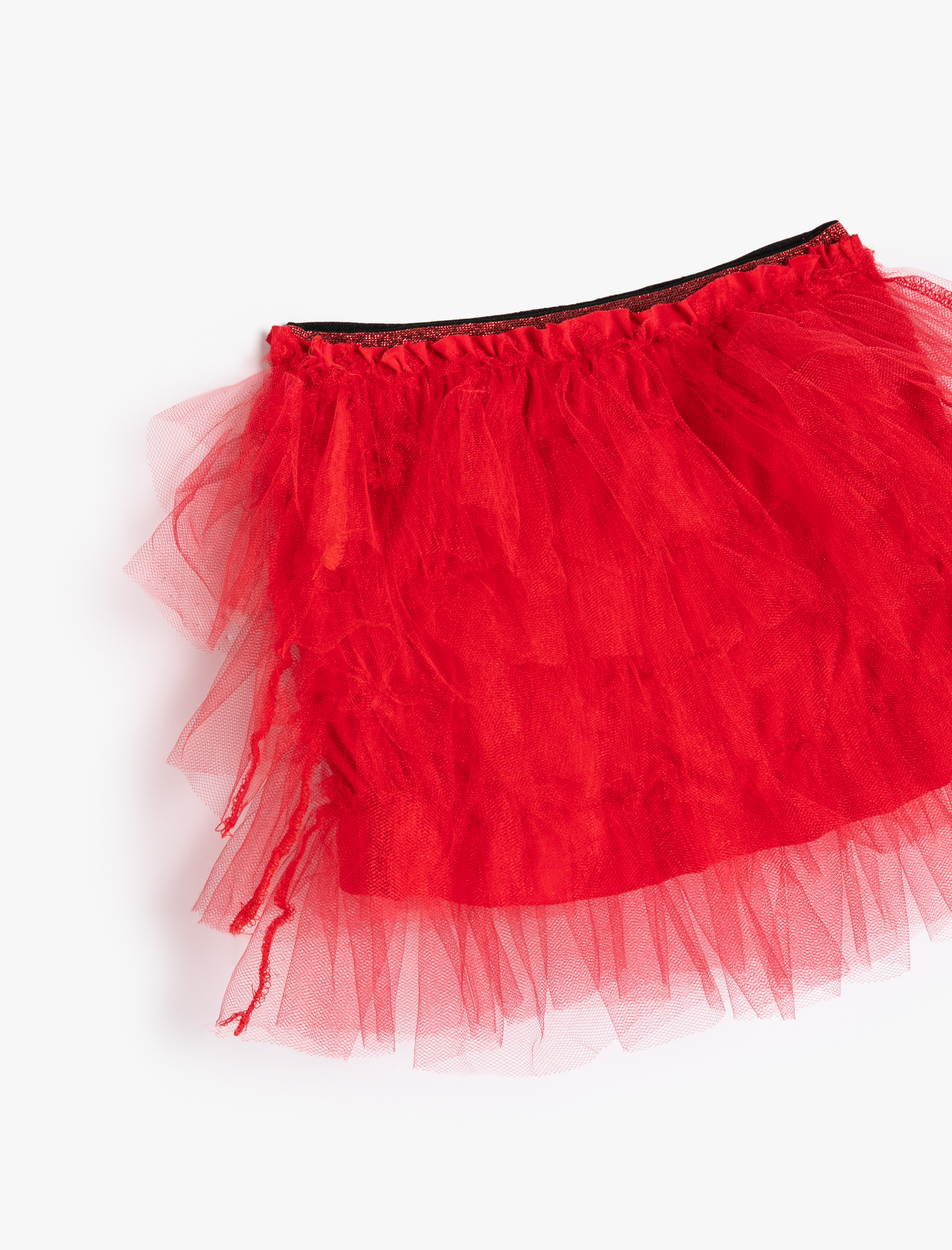  Kız Çocuk Tütü Etek Katlı Beli Lastikli Pamuklu Astarlı