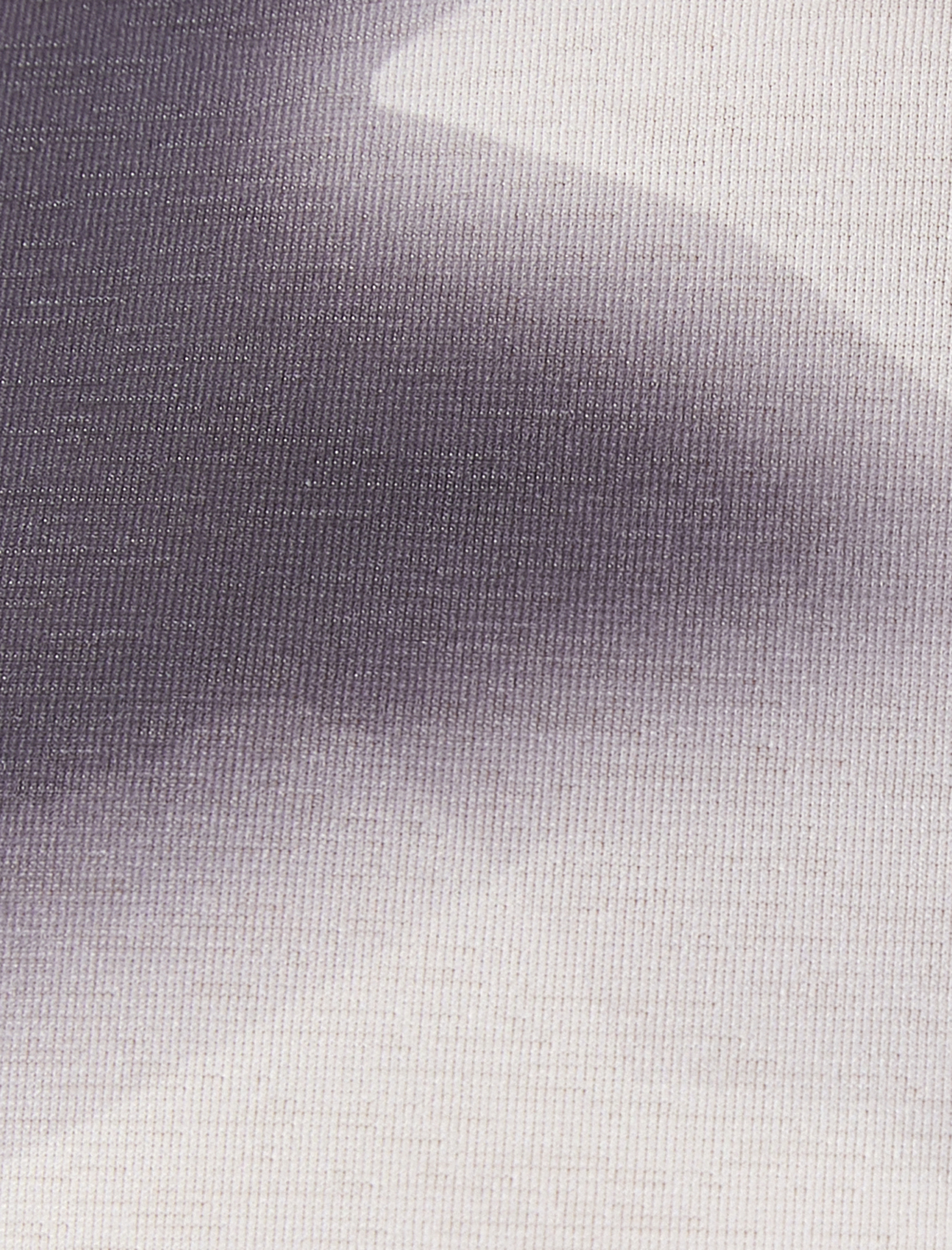   Soyut Desenli Crop Tişört Kısa Kollu Bisiklet Yaka Slim Fit