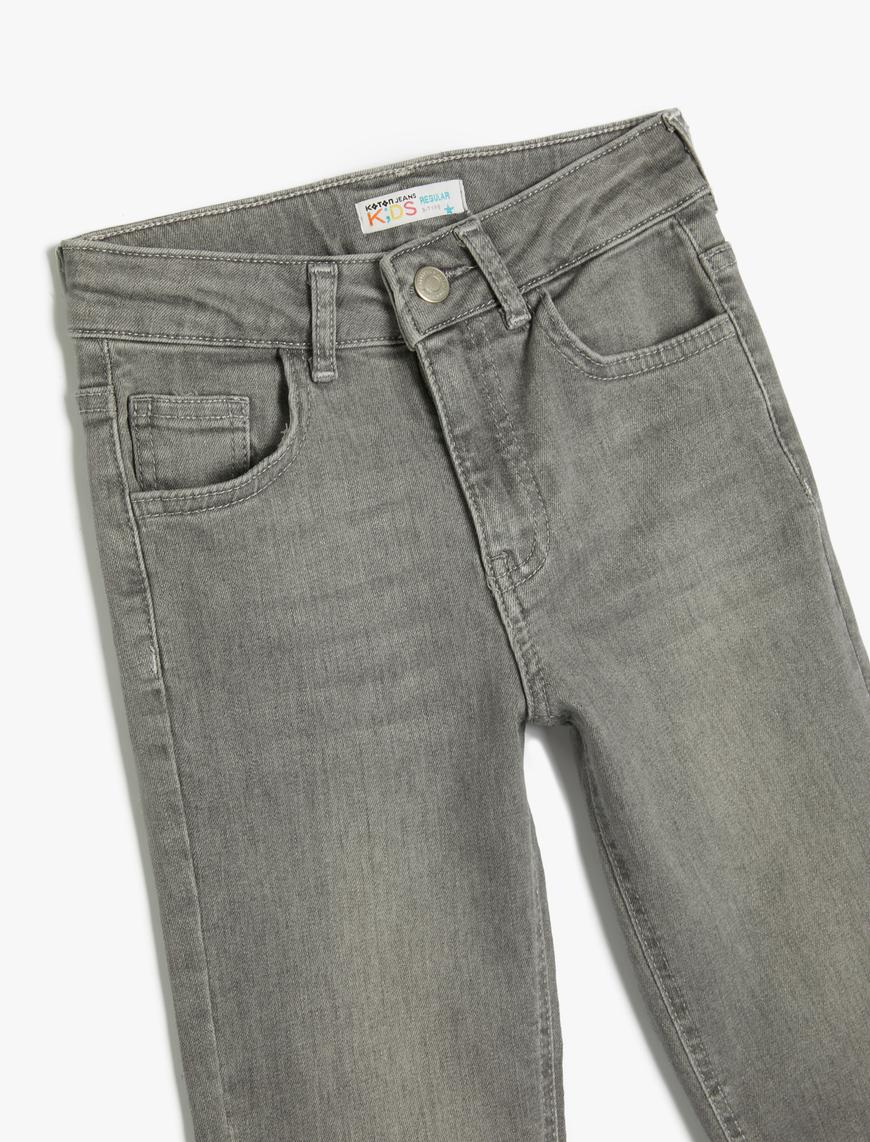  Erkek Çocuk Rahat Bol Kesim Kot Pantolon- Regular Jean