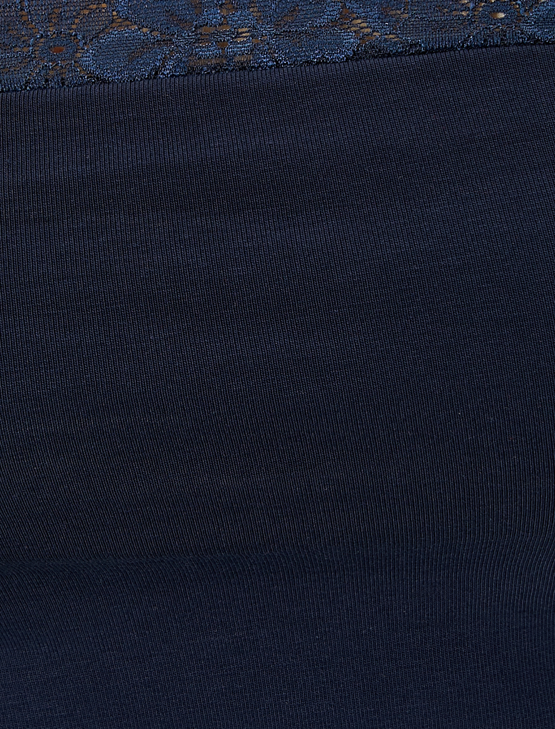   Straplez Crop Üst Dantel Detaylı Pamuklu