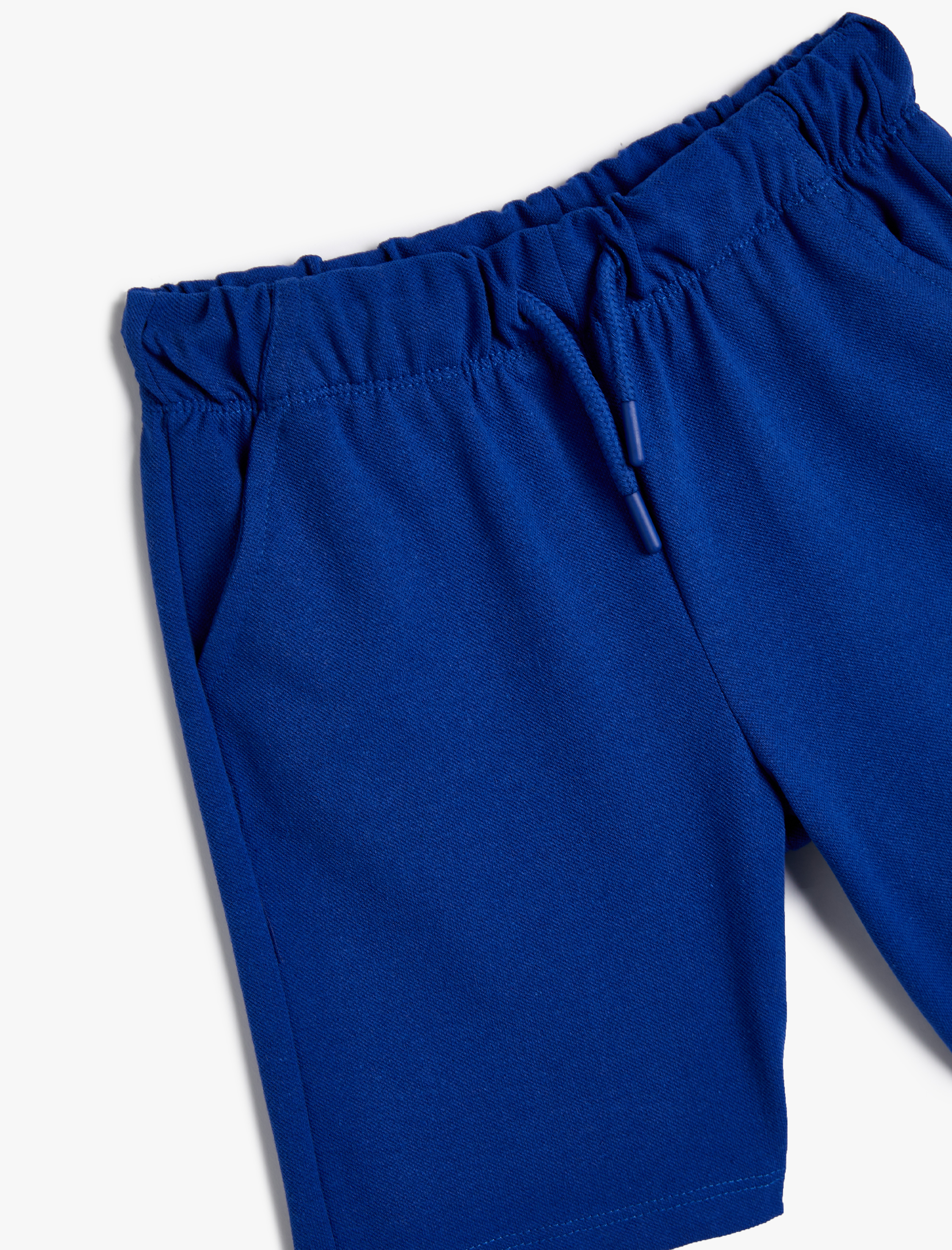  Erkek Çocuk Basic Şort Beli Bağlamalı Cepli