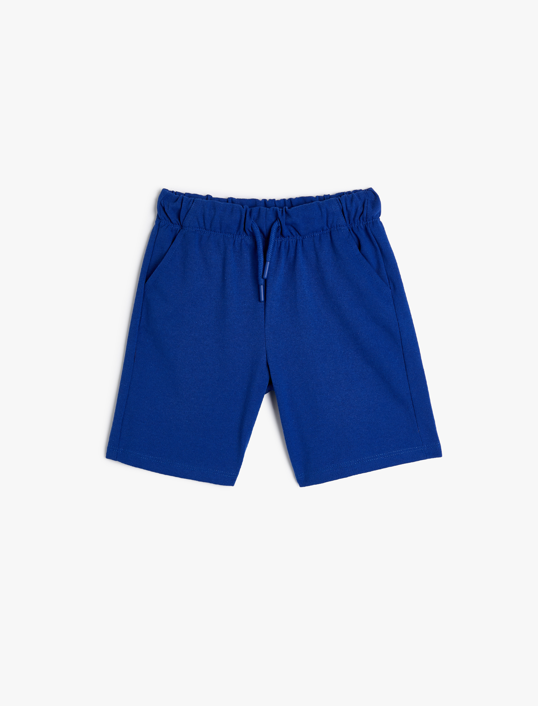  Erkek Çocuk Basic Şort Beli Bağlamalı Cepli