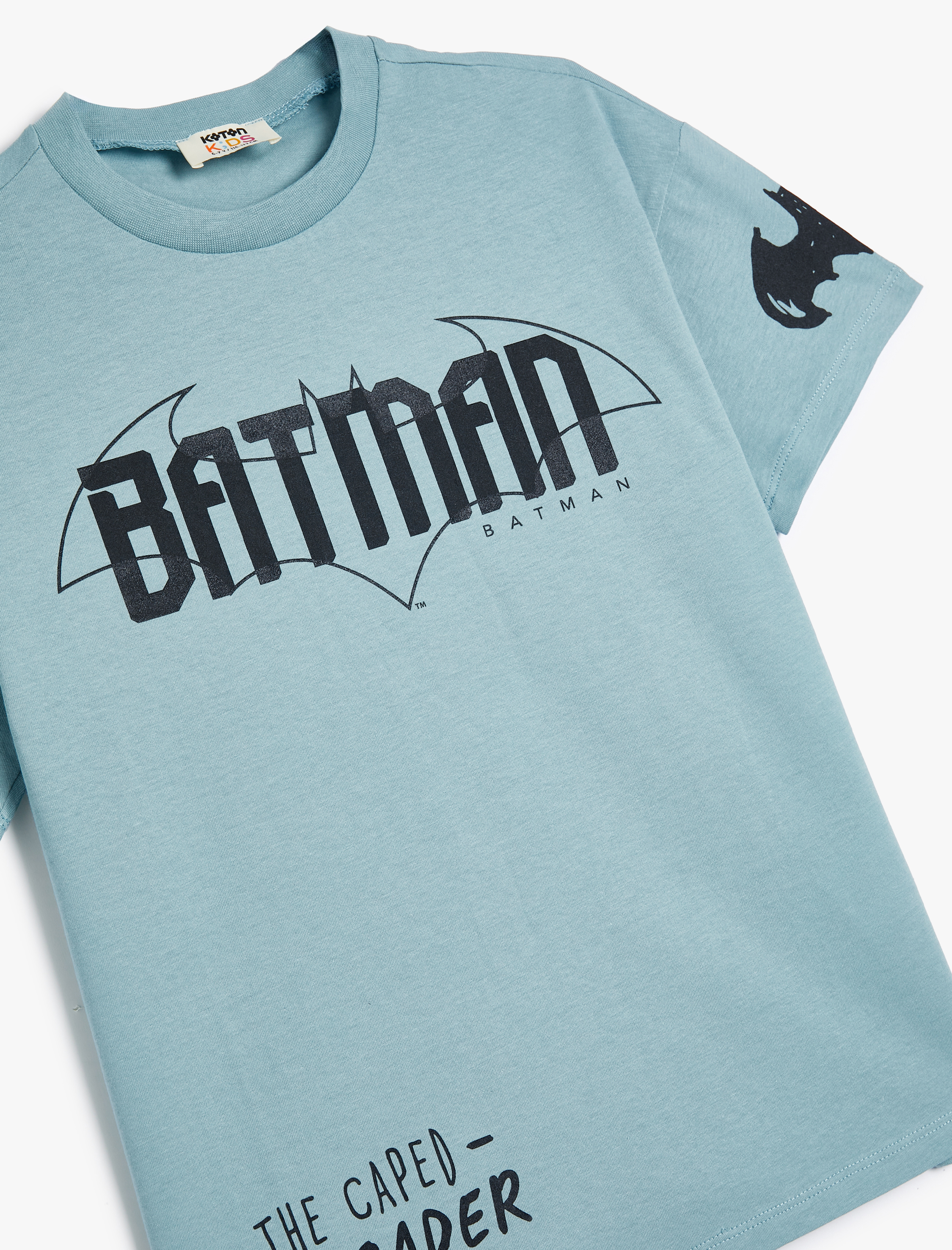  Erkek Çocuk Batman Tişört Lisanslı Kısa Kollu Bisiklet Yaka Pamuklu