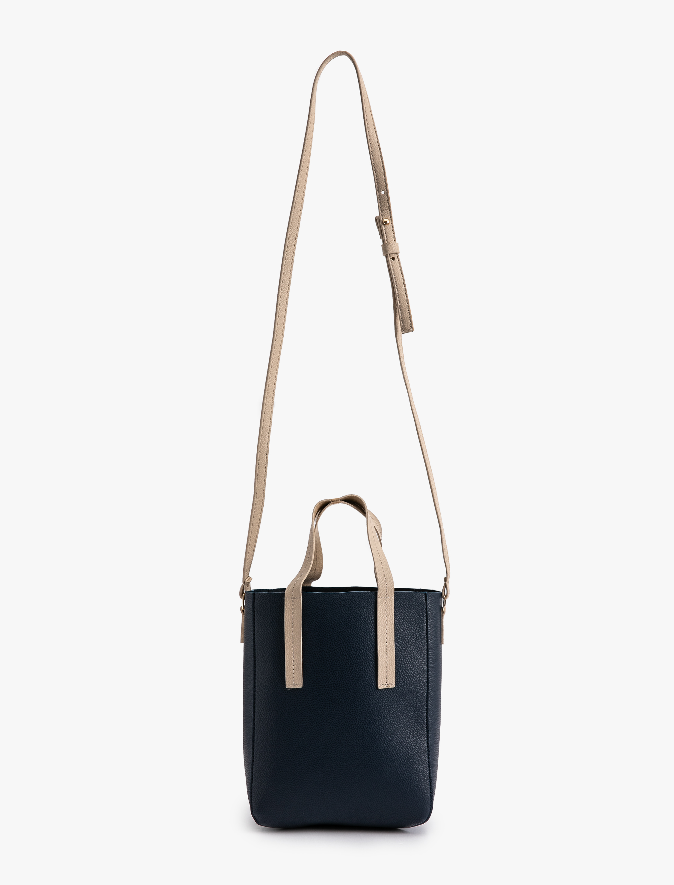  Kadın Suni Deri Tote Çanta Saplı Askılı Orta Boy