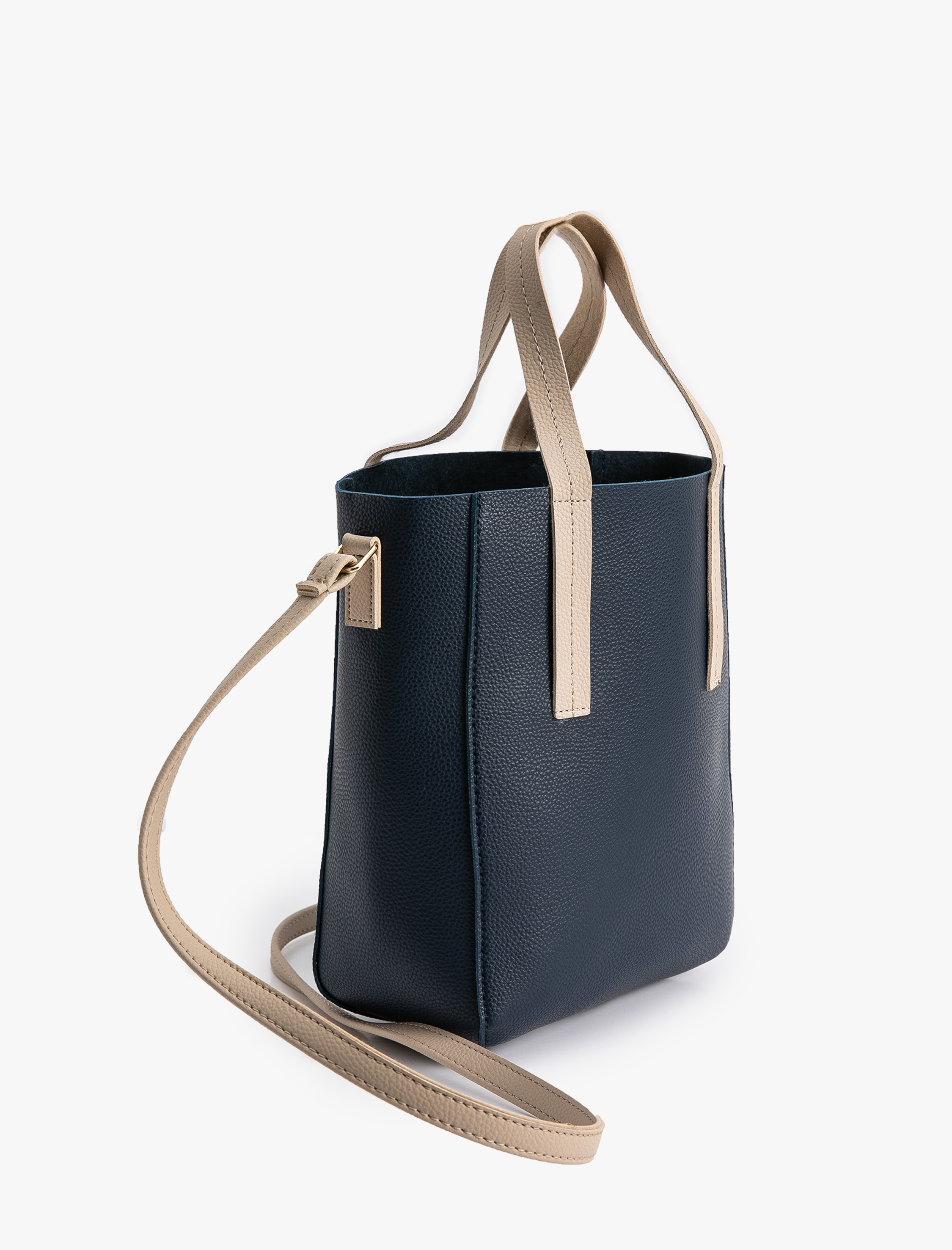  Kadın Suni Deri Tote Çanta Saplı Askılı Orta Boy