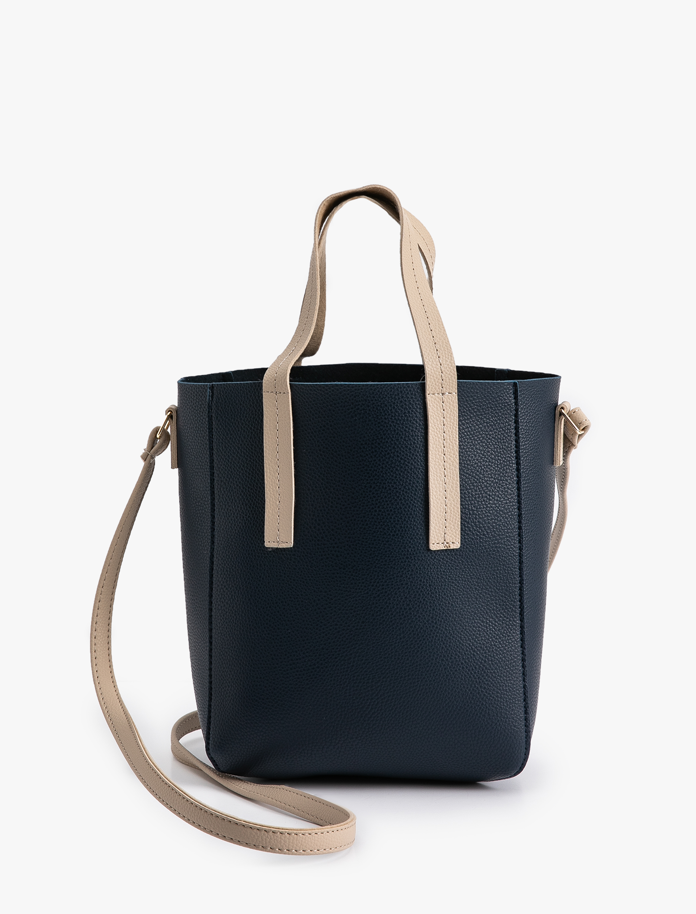  Kadın Suni Deri Tote Çanta Saplı Askılı Orta Boy