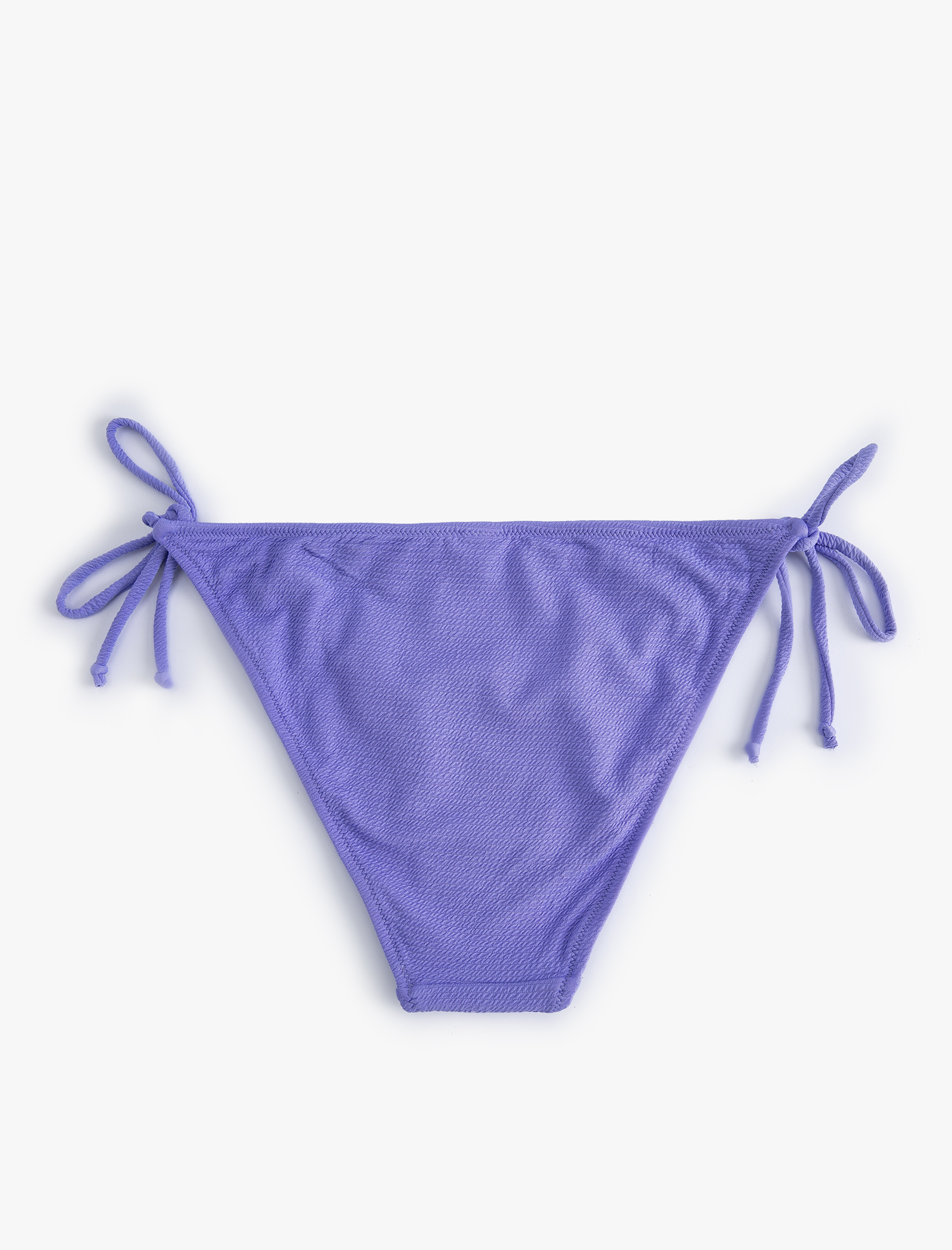   İpli Bikini Altı Yanları Bağlamalı Dokulu Normal Bel