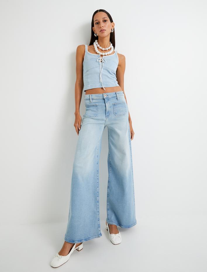  Kot Büstiyer Askılı Gipürlü Fiyonk Detaylı