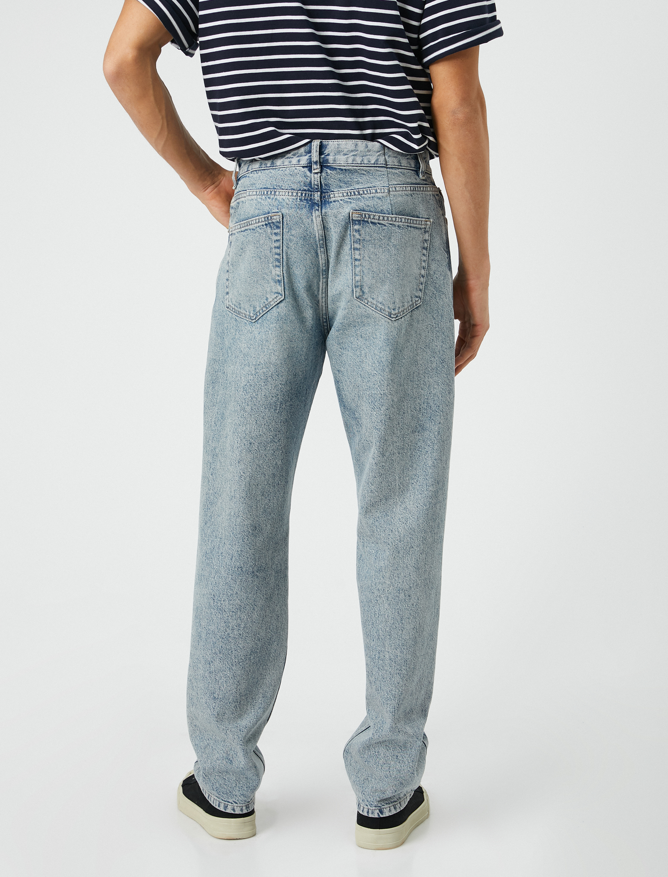   Straight Fit Boru Paça Kot Pantolon - Mark Jean