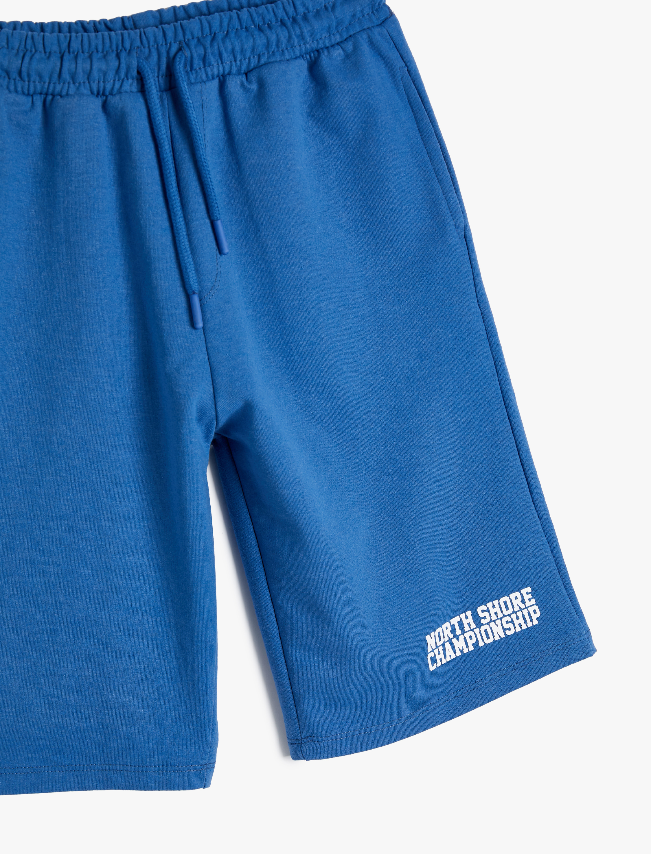  Erkek Çocuk Şort Beli Lastikli Cepli Baskı Detaylı