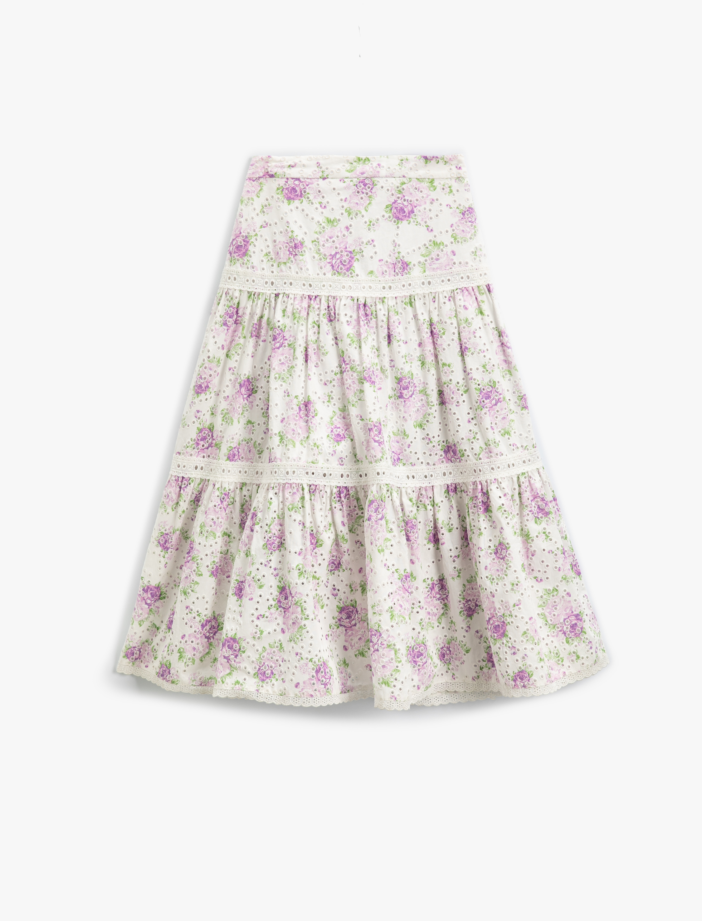  Kız Çocuk Uzun Etek Fistolu Çiçek Detaylı