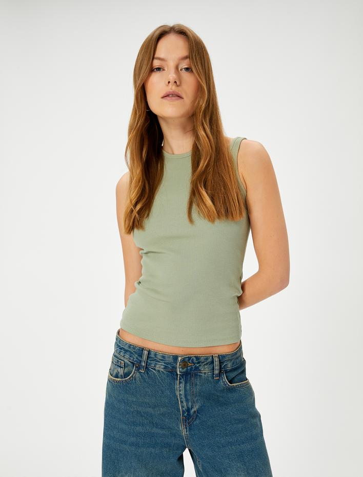  Fitilli Atlet Pencere Detaylı Fitilli Pamuklu Standart Kesim