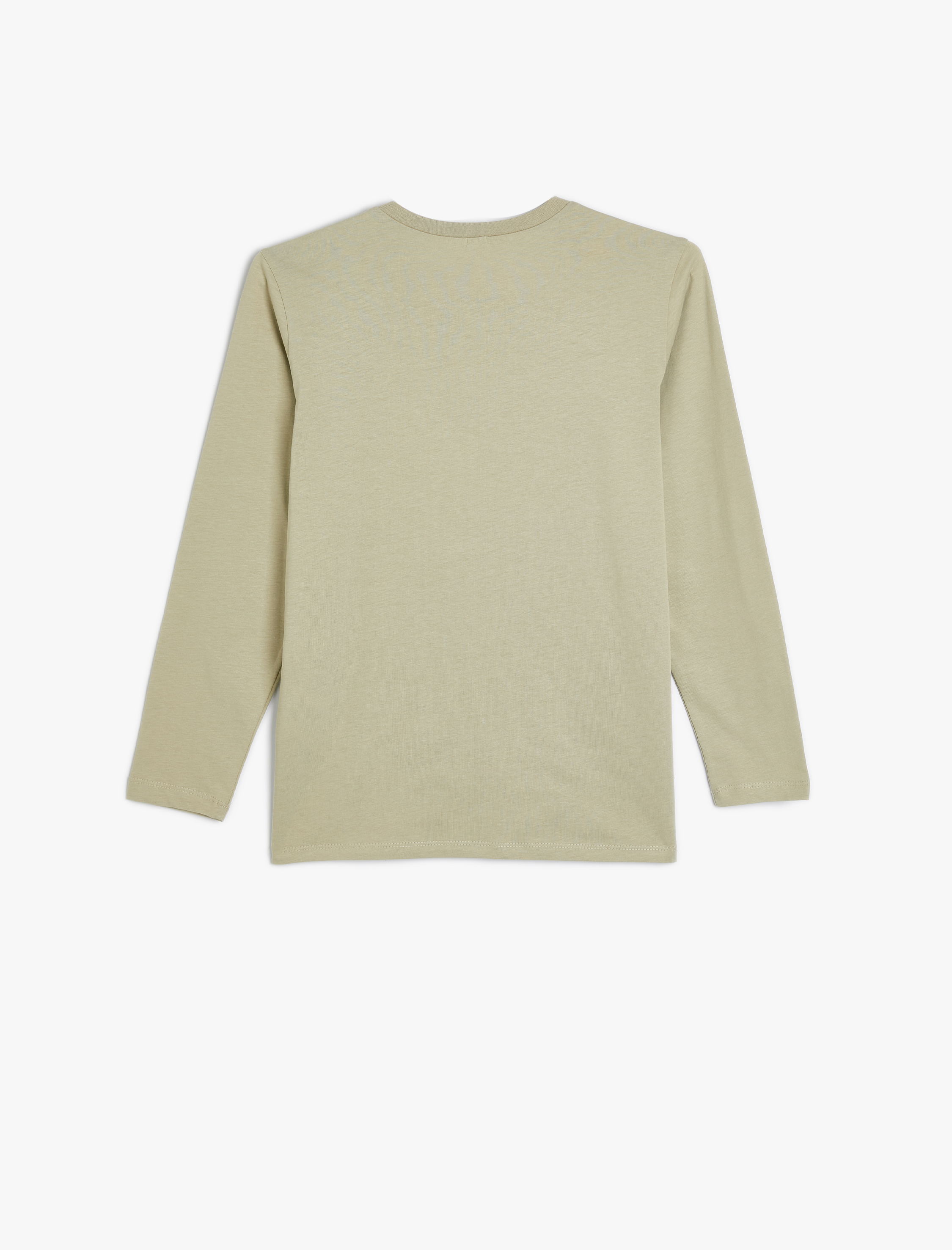  Erkek Çocuk Dinozorlu Tişört Uzun Kollu Bisiklet Yaka Pamuklu