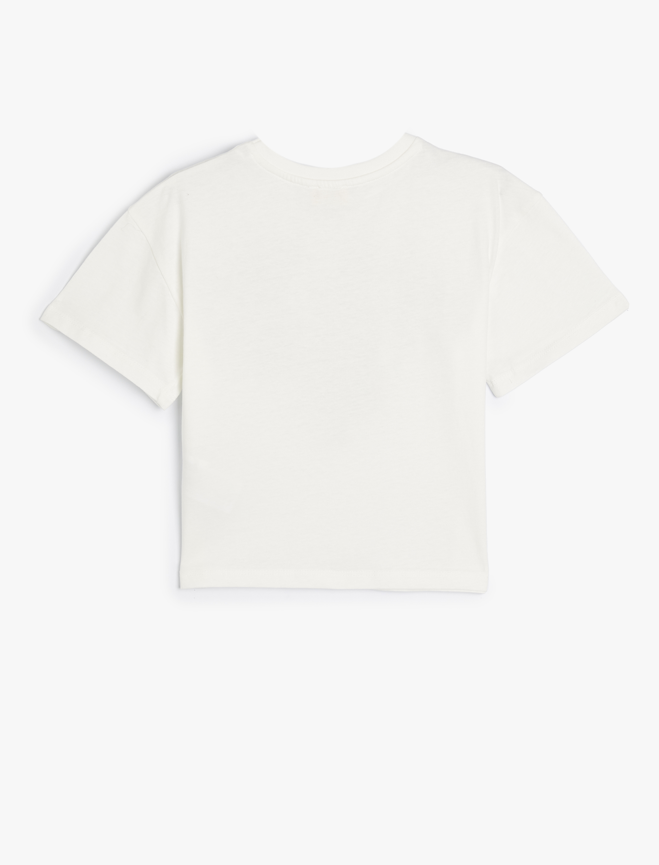  Kız Çocuk Atatürk Baskılı Tişört Kısa Kollu Bisiklet Yaka Pamuklu