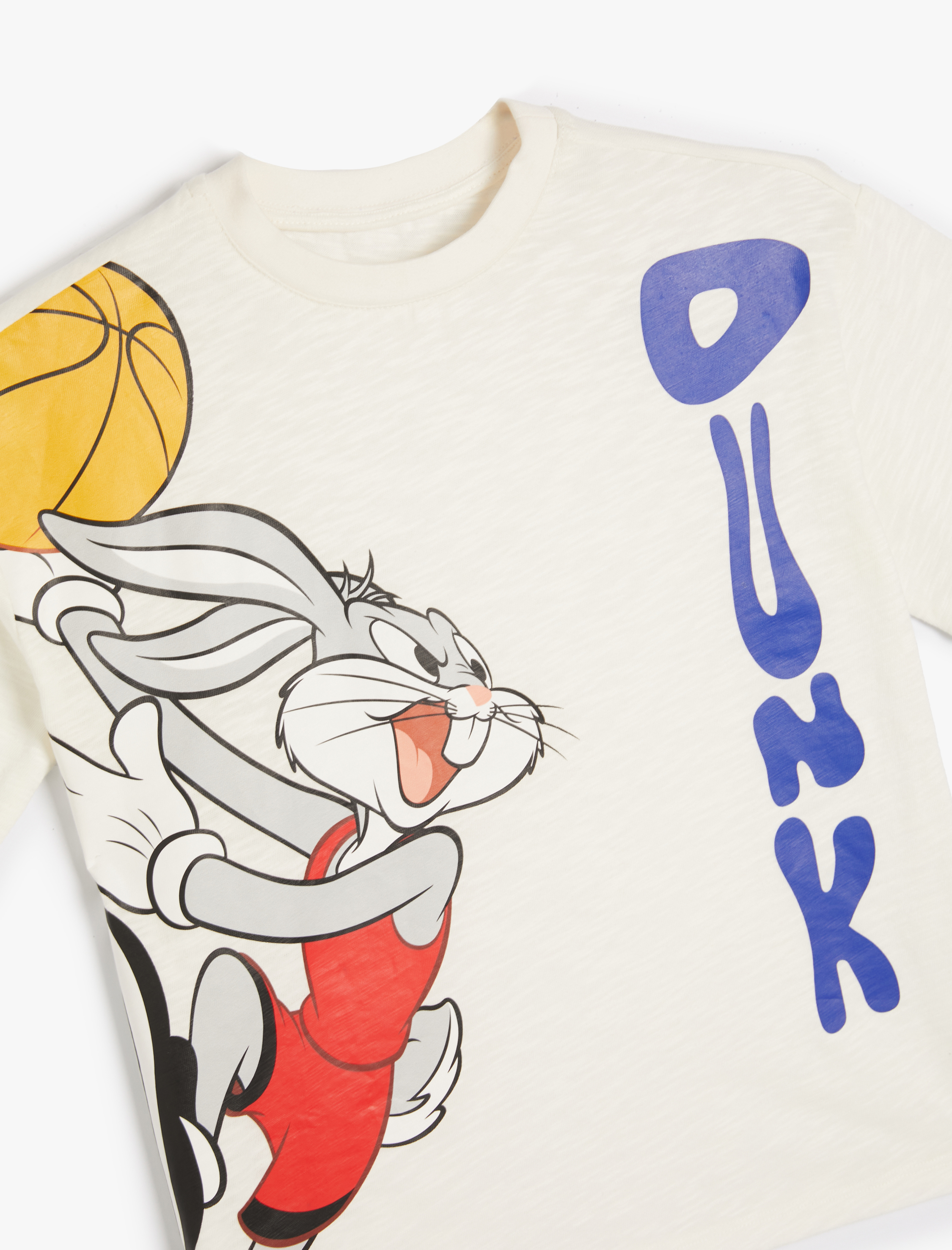  Erkek Çocuk Bugs Bunny Tişört Lisanslı Kısa Kollu Bisiklet Yaka Pamuklu