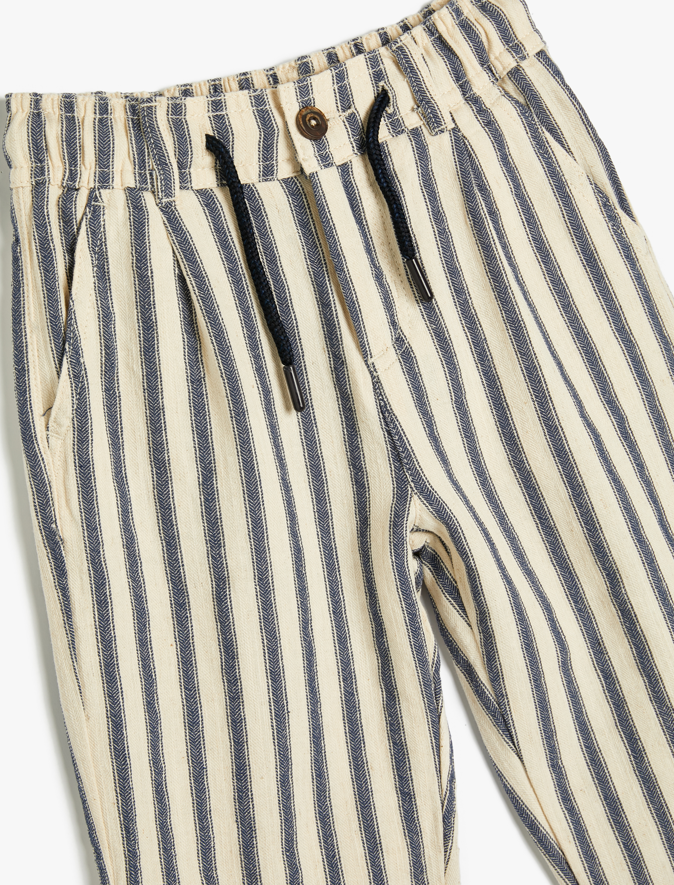  Erkek Çocuk Pantolon Beli Bağlamalı Cepli Pamuklu