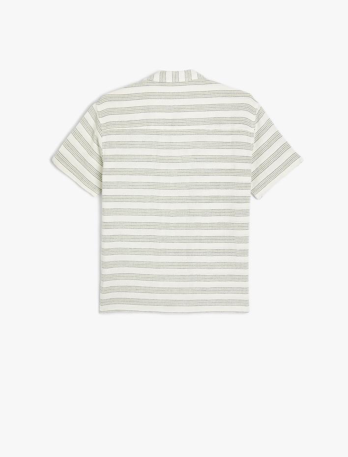 Erkek Çocuk Gömlek Kısa Kollu Tek Cep Detaylı