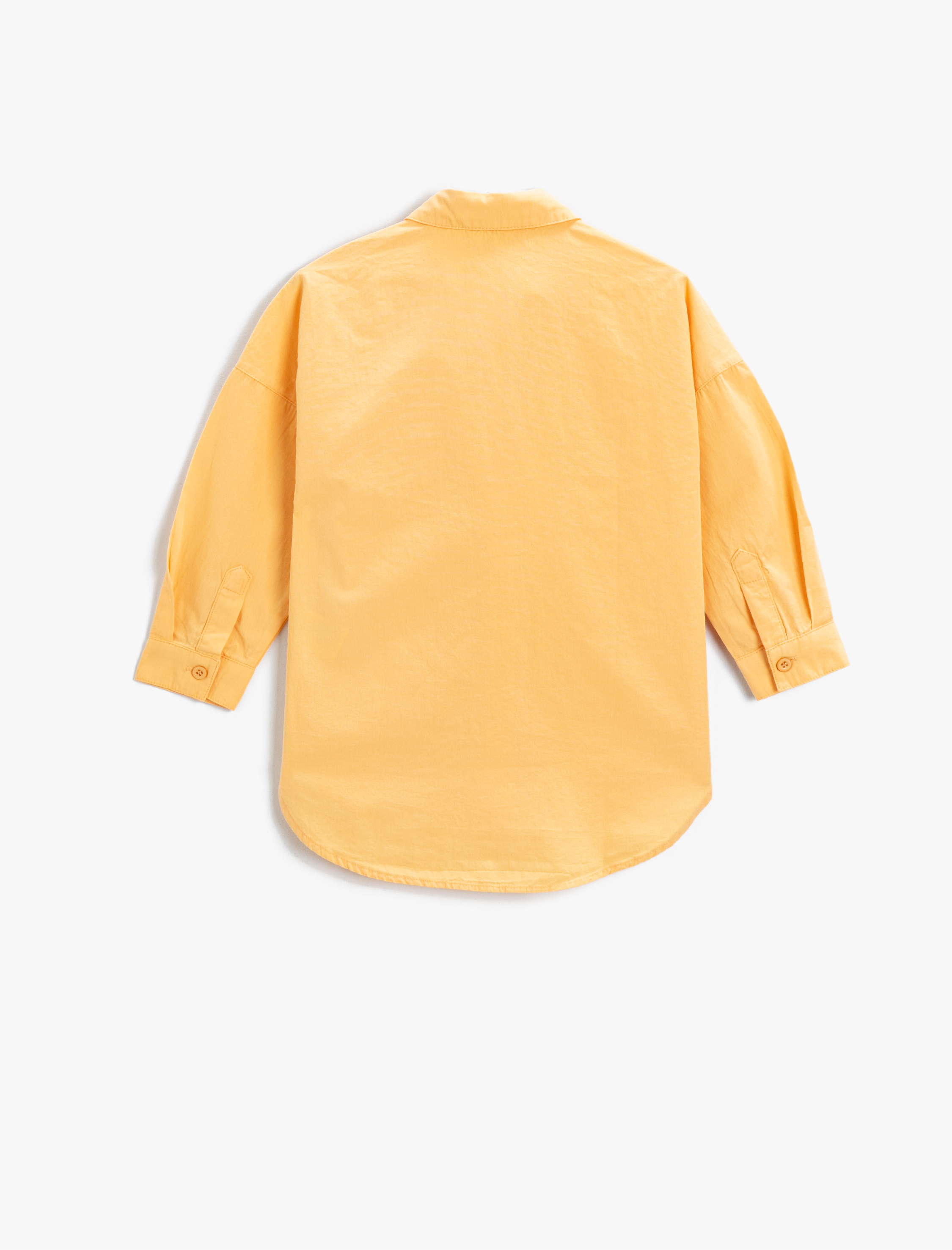  Kız Çocuk 3/4 Kol Basic Gömlek Pamuklu