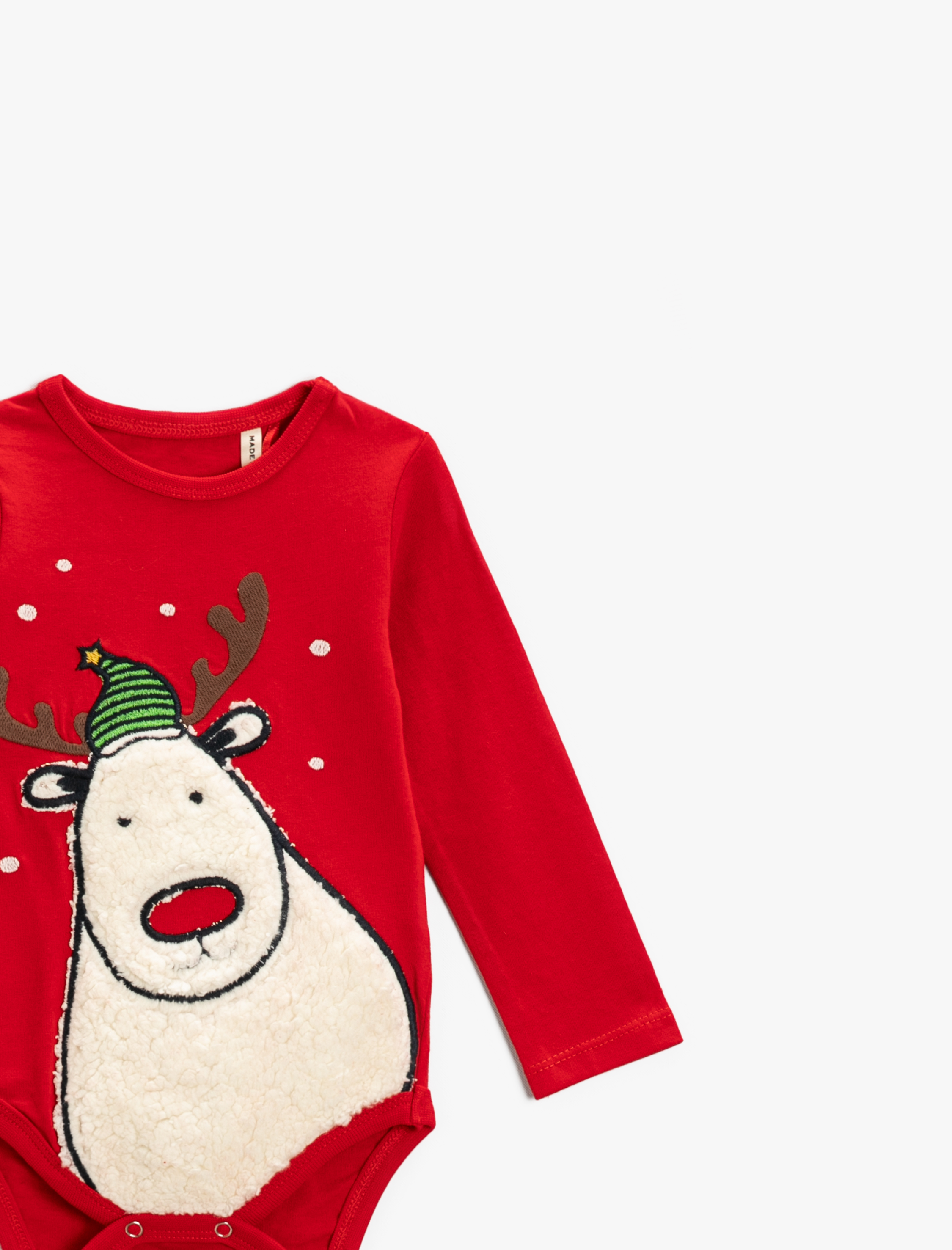  Erkek Bebek Hayvan Baskılı Uzun Kollu Çıtçıtlı Zıbın Jogger Eşofman Altı Seti