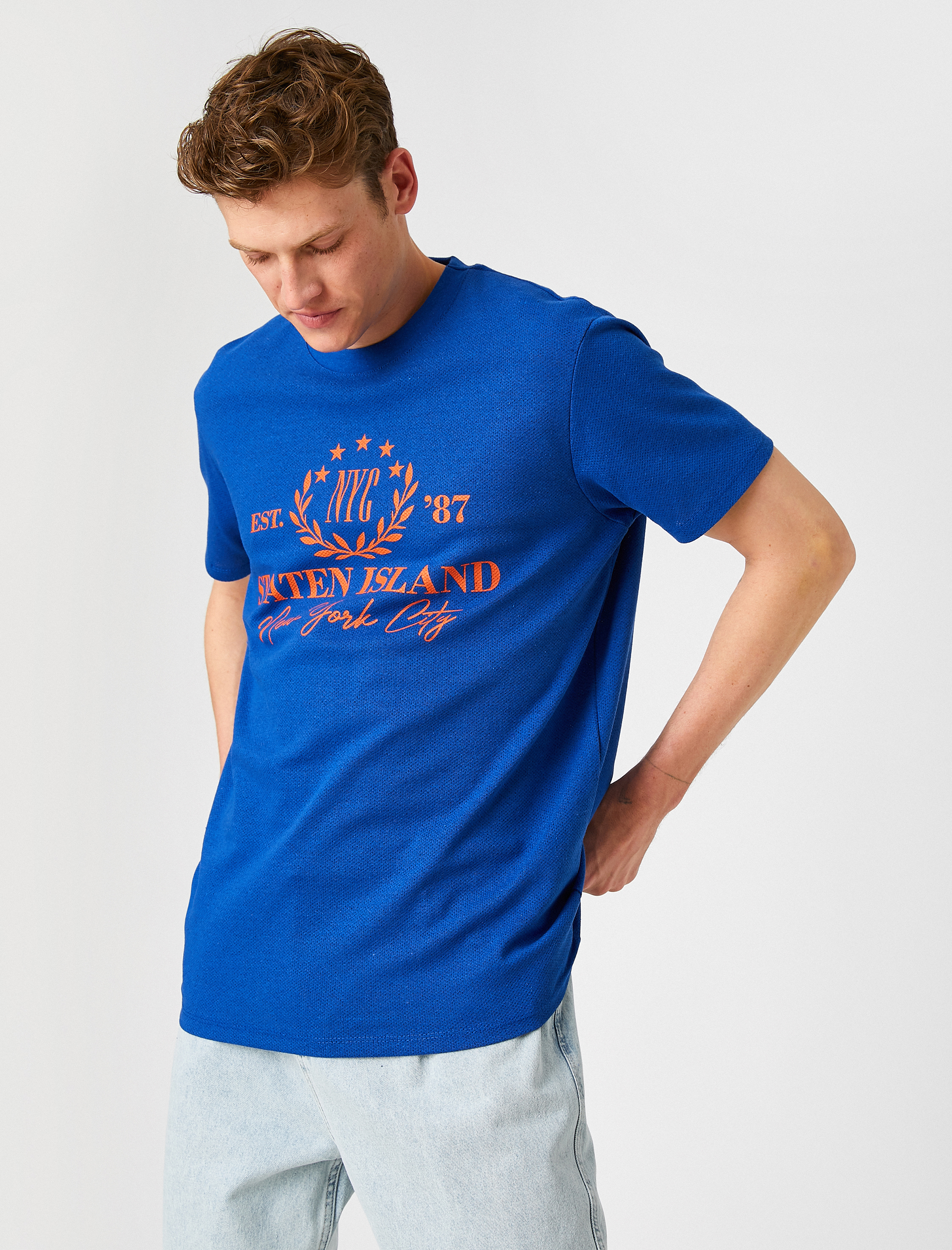   New York Baskılı Tişört