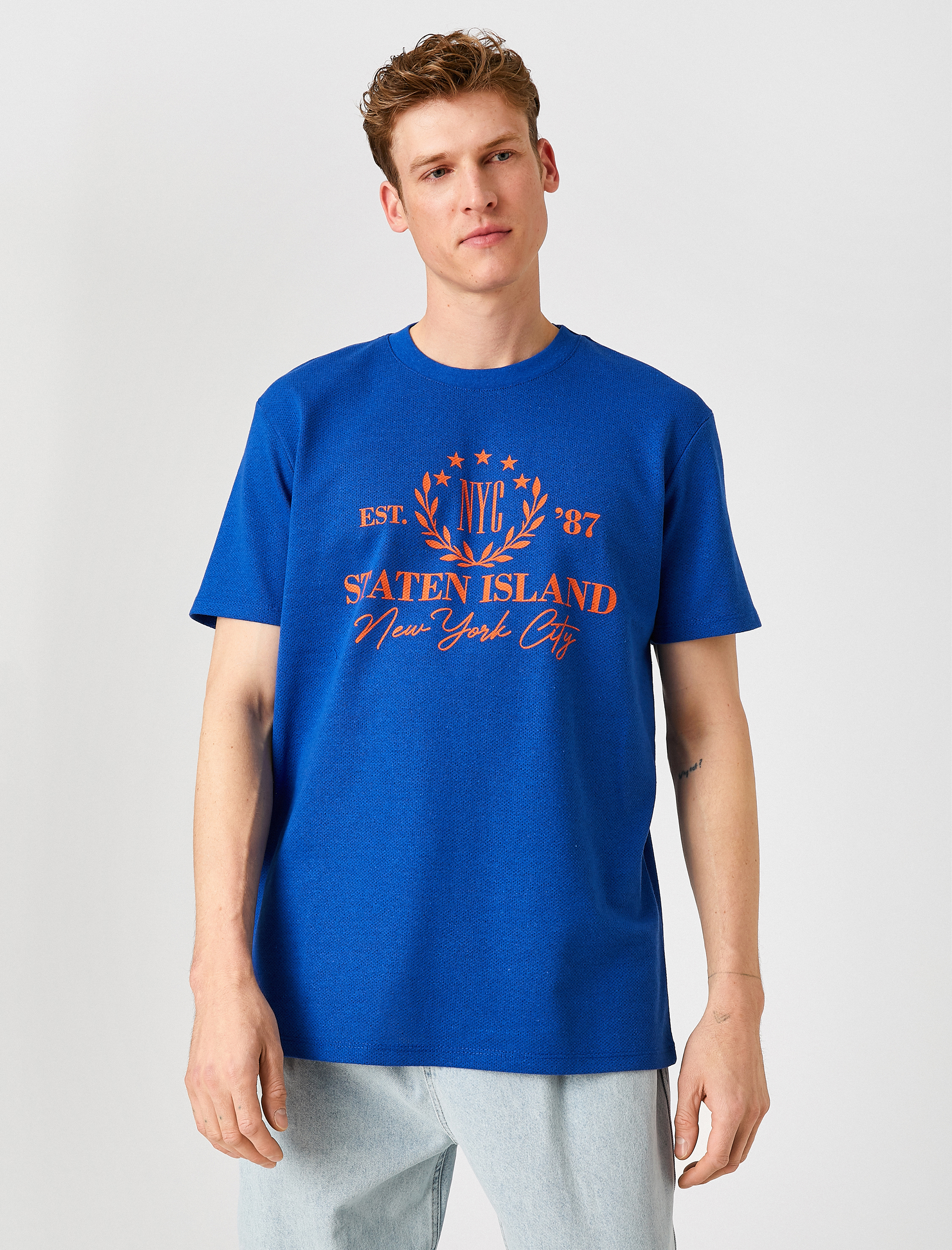   New York Baskılı Tişört