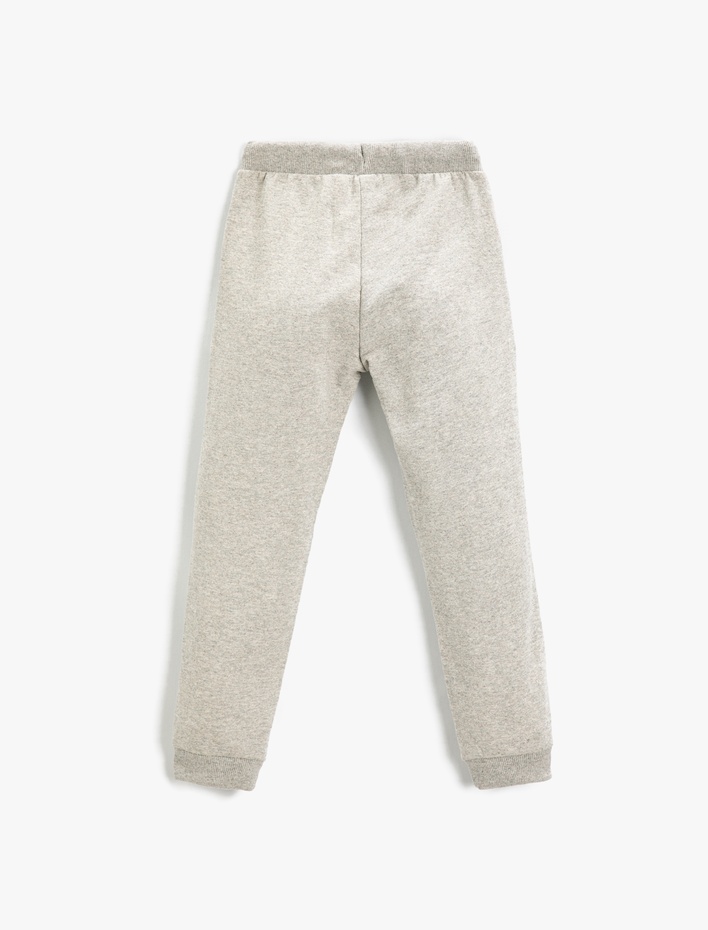 Erkek Çocuk Baskılı Jogger Eşofman Altı Beli Bağcıklı