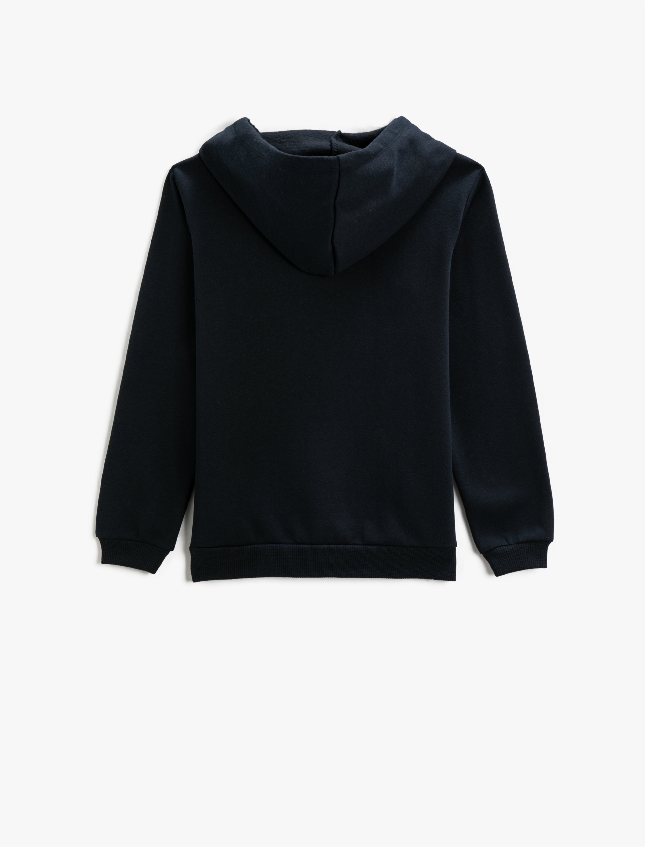 Kız Çocuk Basic Hırka Fermuarlı Kapüşonlu Cepli