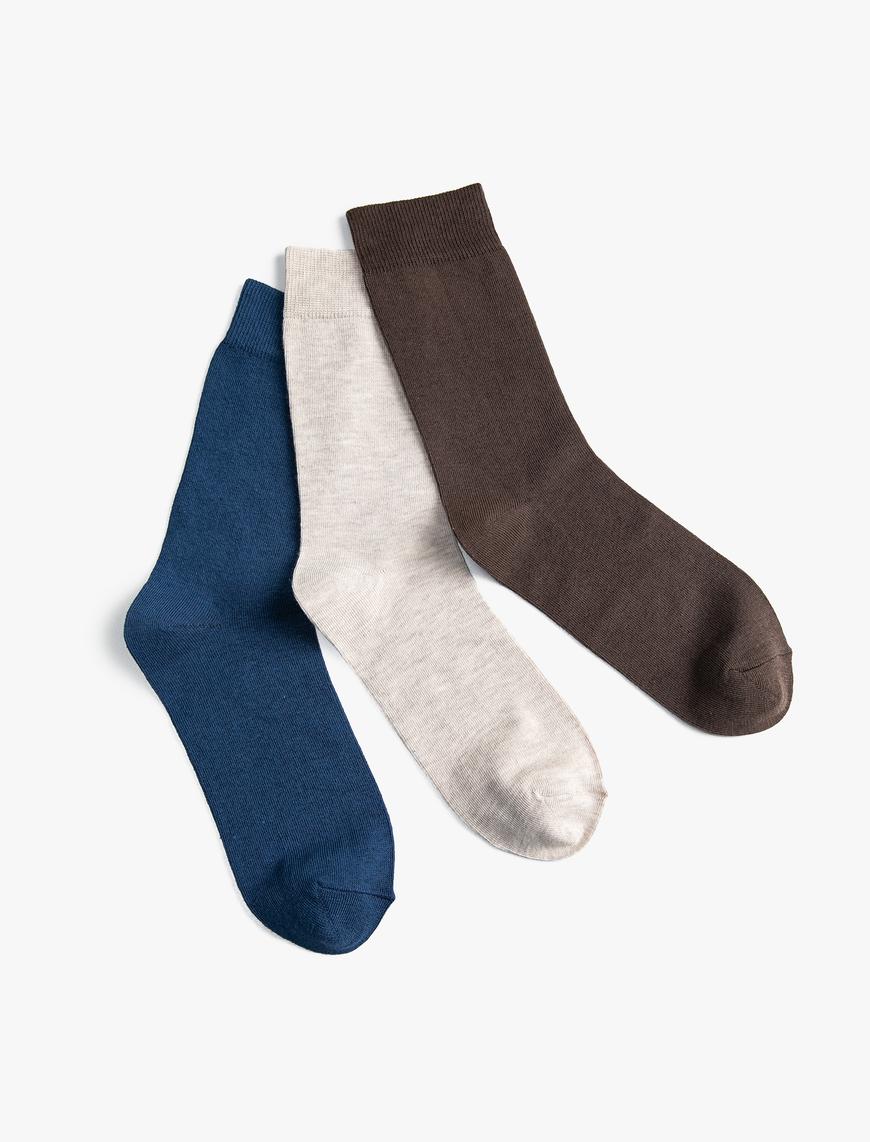  Erkek 3'lü Soket Çorap Seti