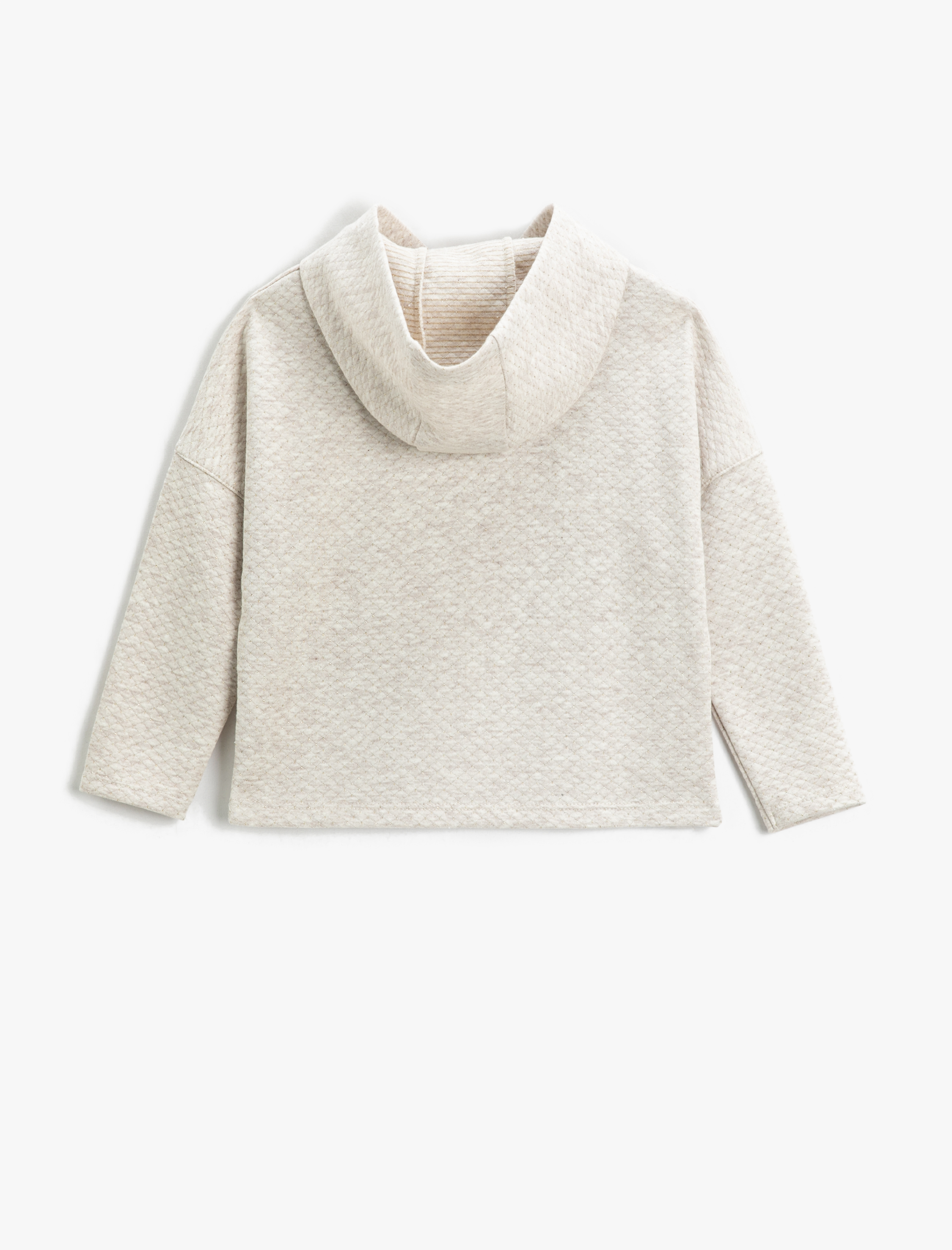  Kız Çocuk Kapüşonlu Sweatshirt Pul Payet İşlemeli Simli