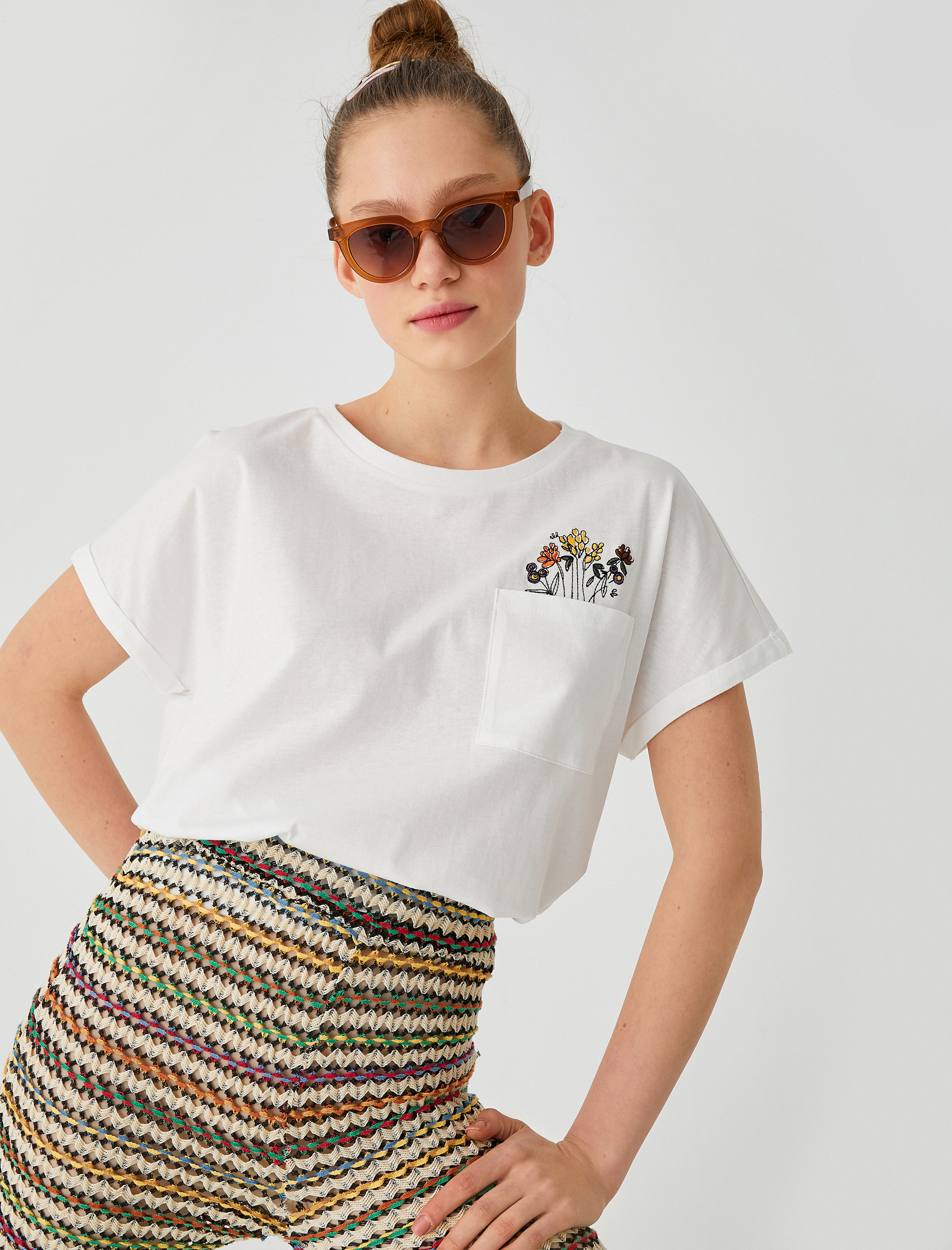   Kısa Kollu Baskılı Tişört